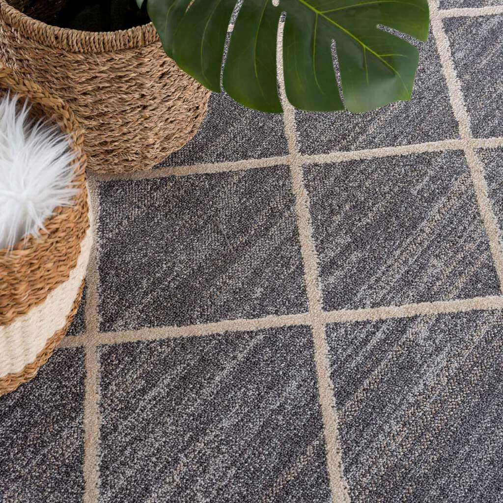 Carpet City Teppich »Art 2645«, rund, Kurzflor, Rauten-Optik, ideal für Flur & Diele