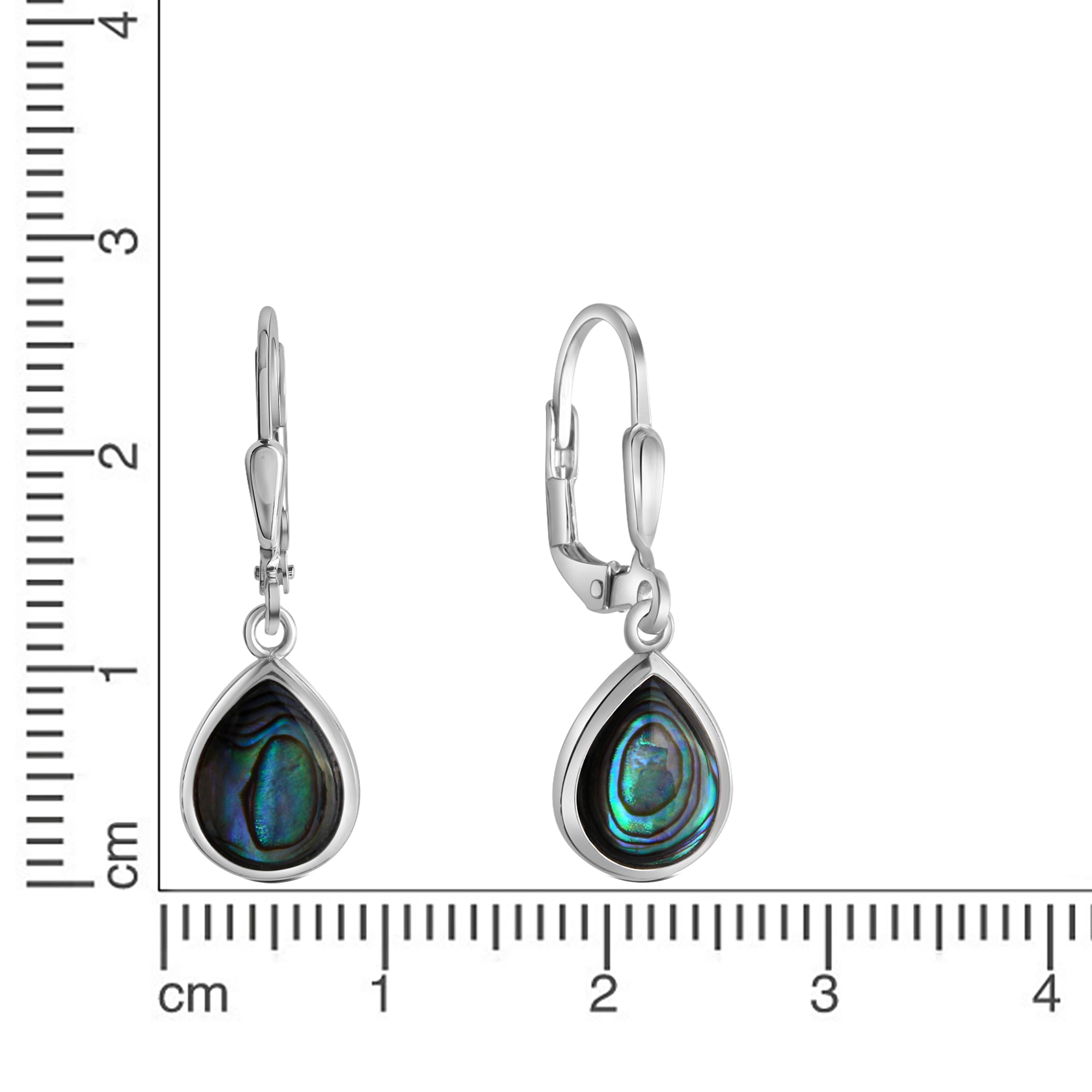 Vivance Paar Ohrhänger »925-Sterling Silber rhodiniert Abalone«