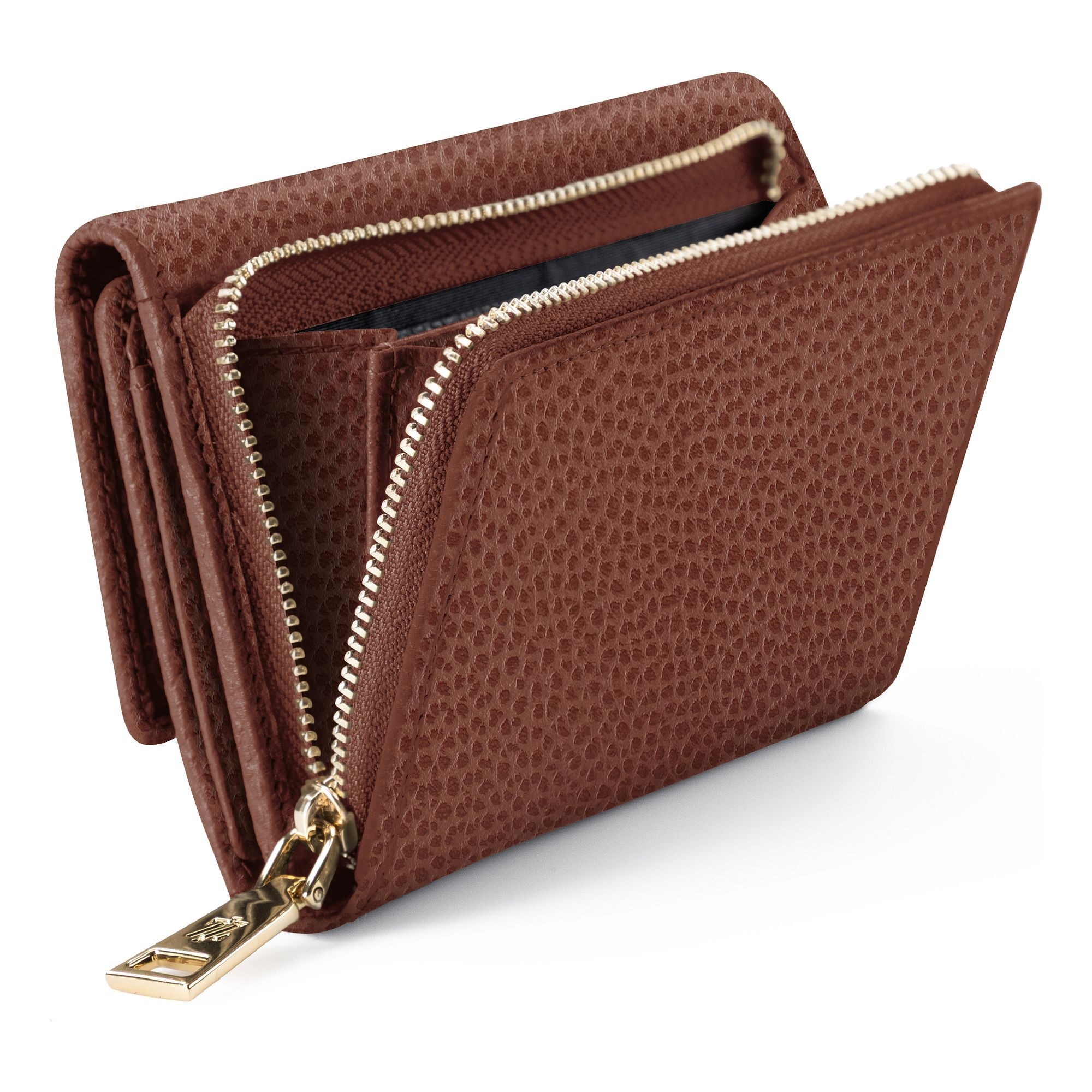 Lazarotti Geldbörse »Bologna Leather XL Geldbörse mit Zip-Around Fach Leder 14 cm«