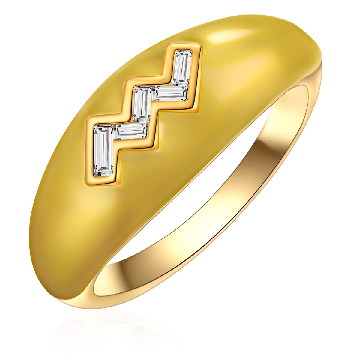 Glanzstücke München AV294 Motif Ring Yellow Gold Size 58 2