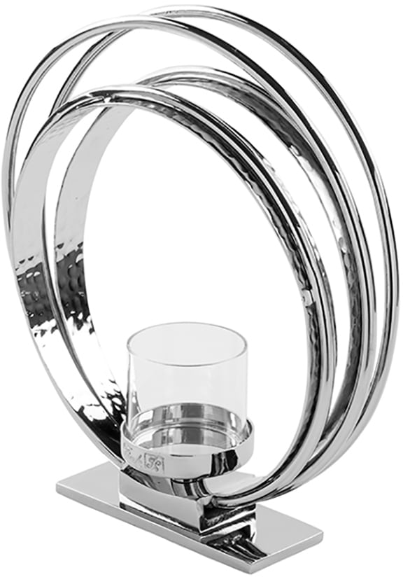 Fink Kerzenhalter »COLETTE«, aus Aluminium bestellen und Höhe 23 ca. cm Teelichthalter, | Glas, BAUR