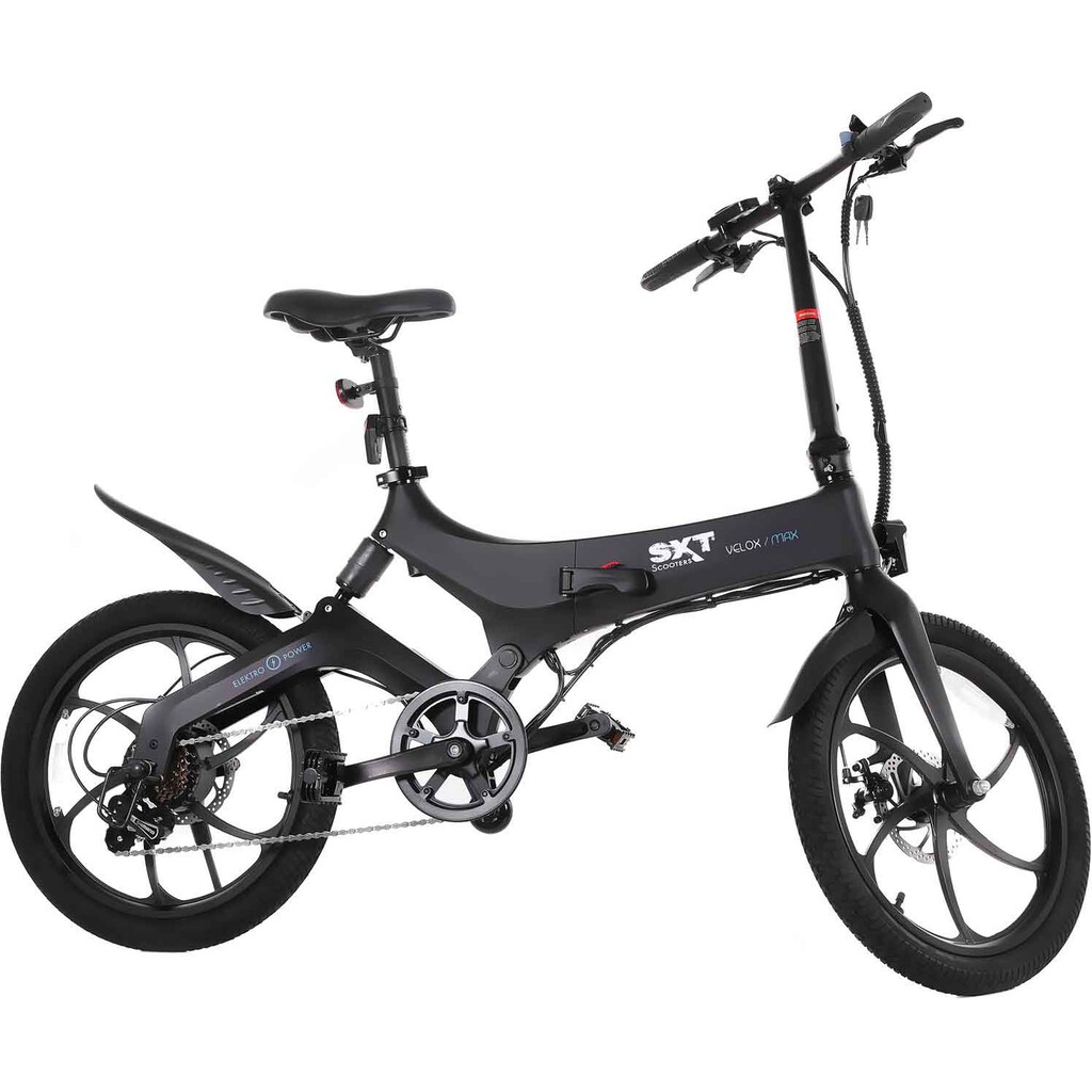 SXT Scooters E-Bike »Velox MAX«, 6 Gang, Heckmotor 250 W