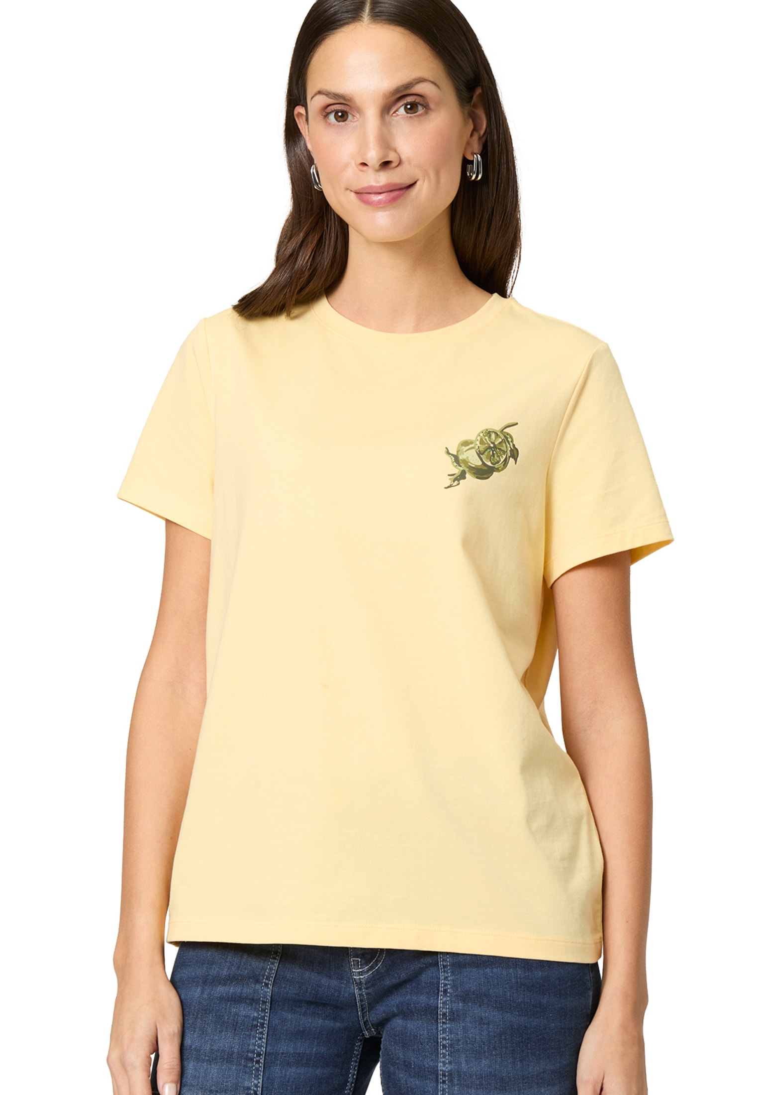 Zero Kurzarmshirt "zero Damen Shirt mit Rückprint", (1 tlg.), weiteres Deta günstig online kaufen