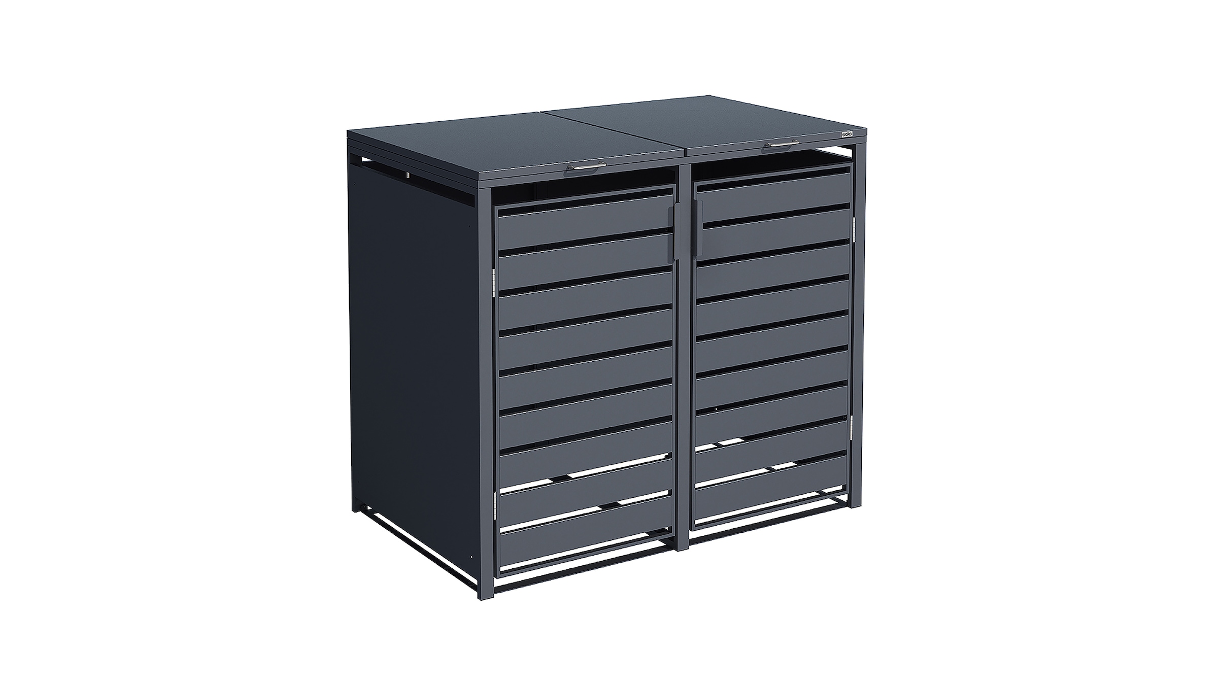 weka Mülltonnenbox »Gary« Metall pulverbeschichtet, für 2 Mülltonnen, BxTxH: 132x80x116 cm