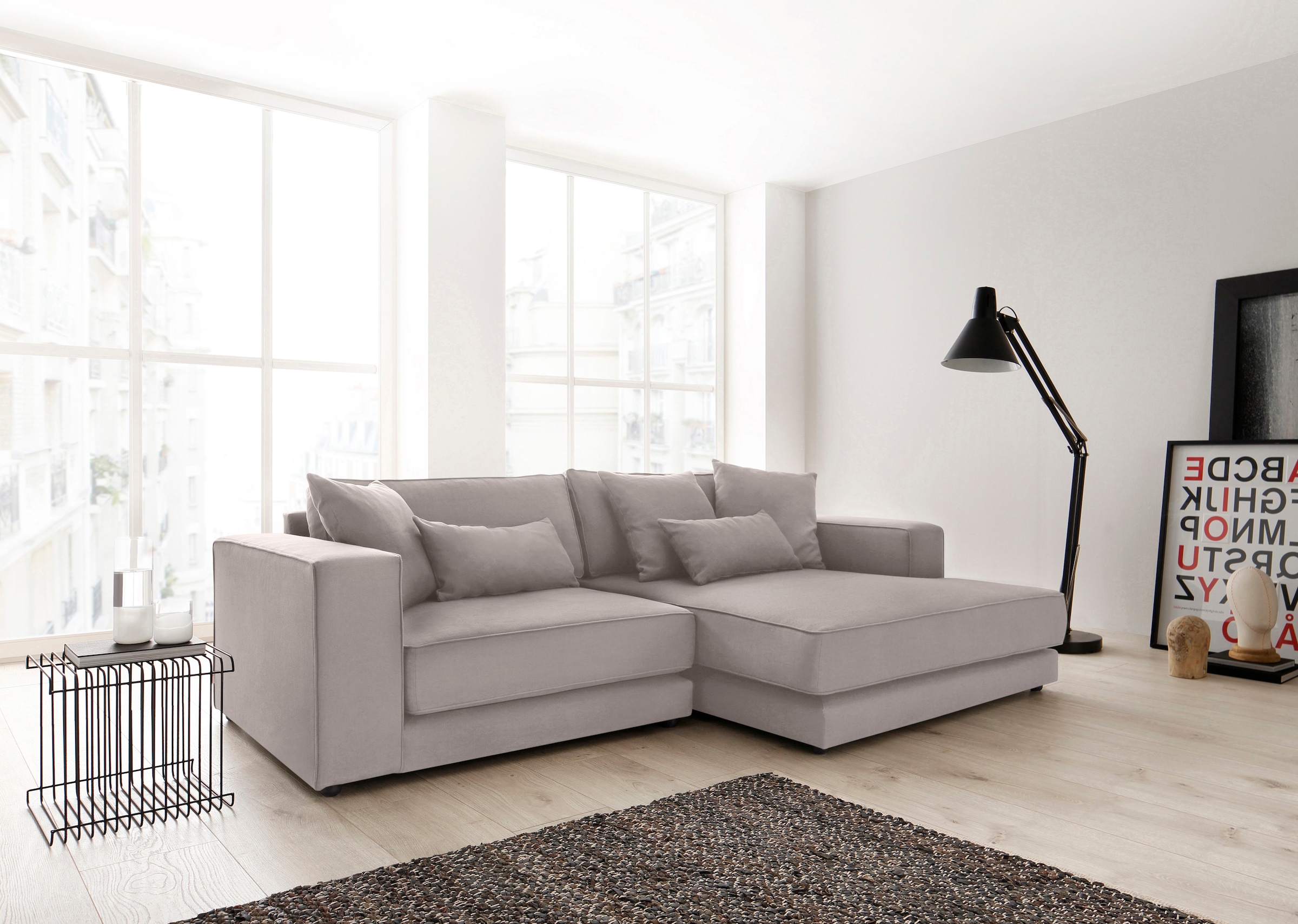 OTTO products Sofa-Eckelement "Grenette", Modulsofa, im Baumwoll-/Leinenmix günstig online kaufen