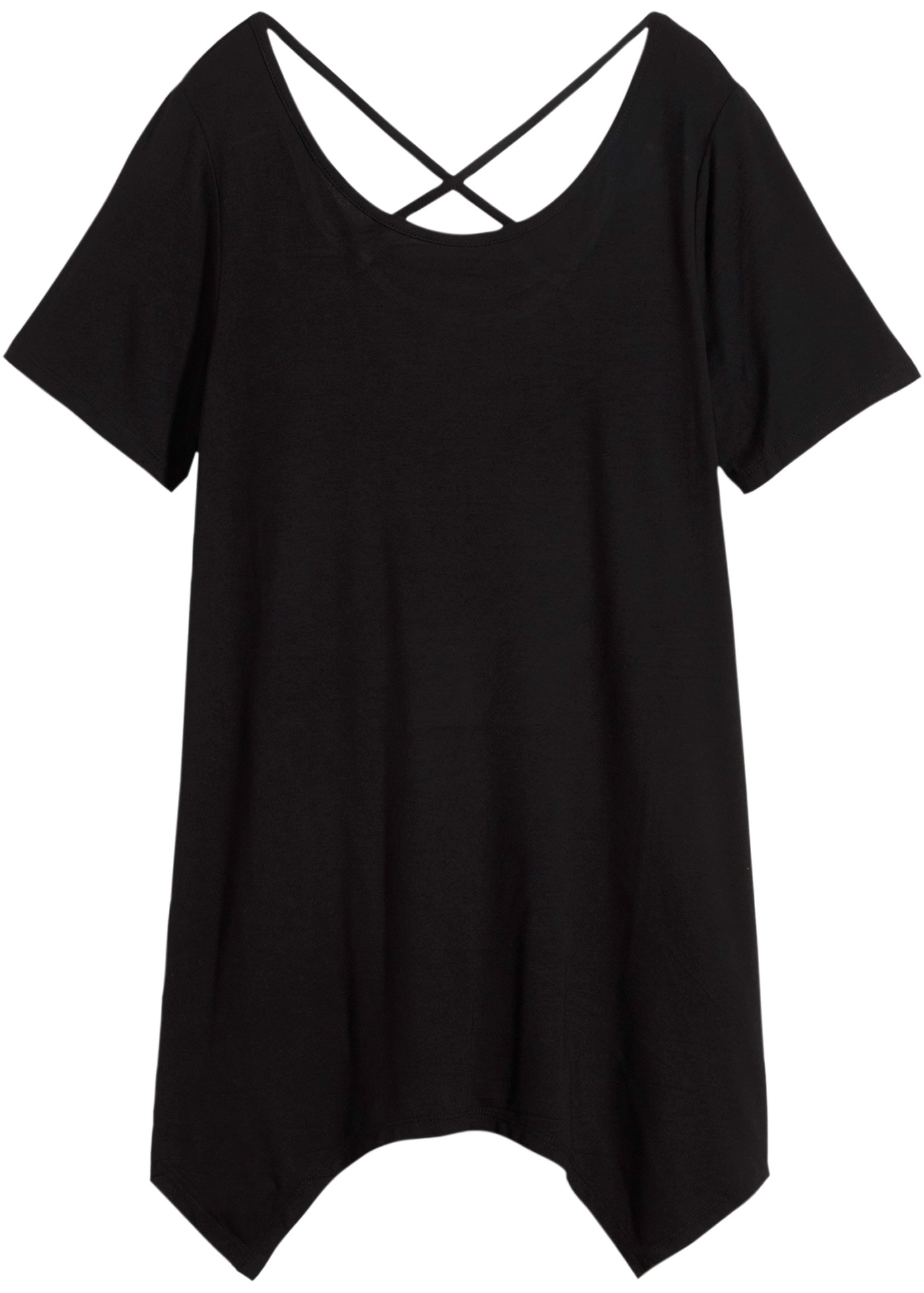 bonprix Longshirt »Zipfel Longshirt, kurzarm«, Zipfel Longshirt, kurzarm
