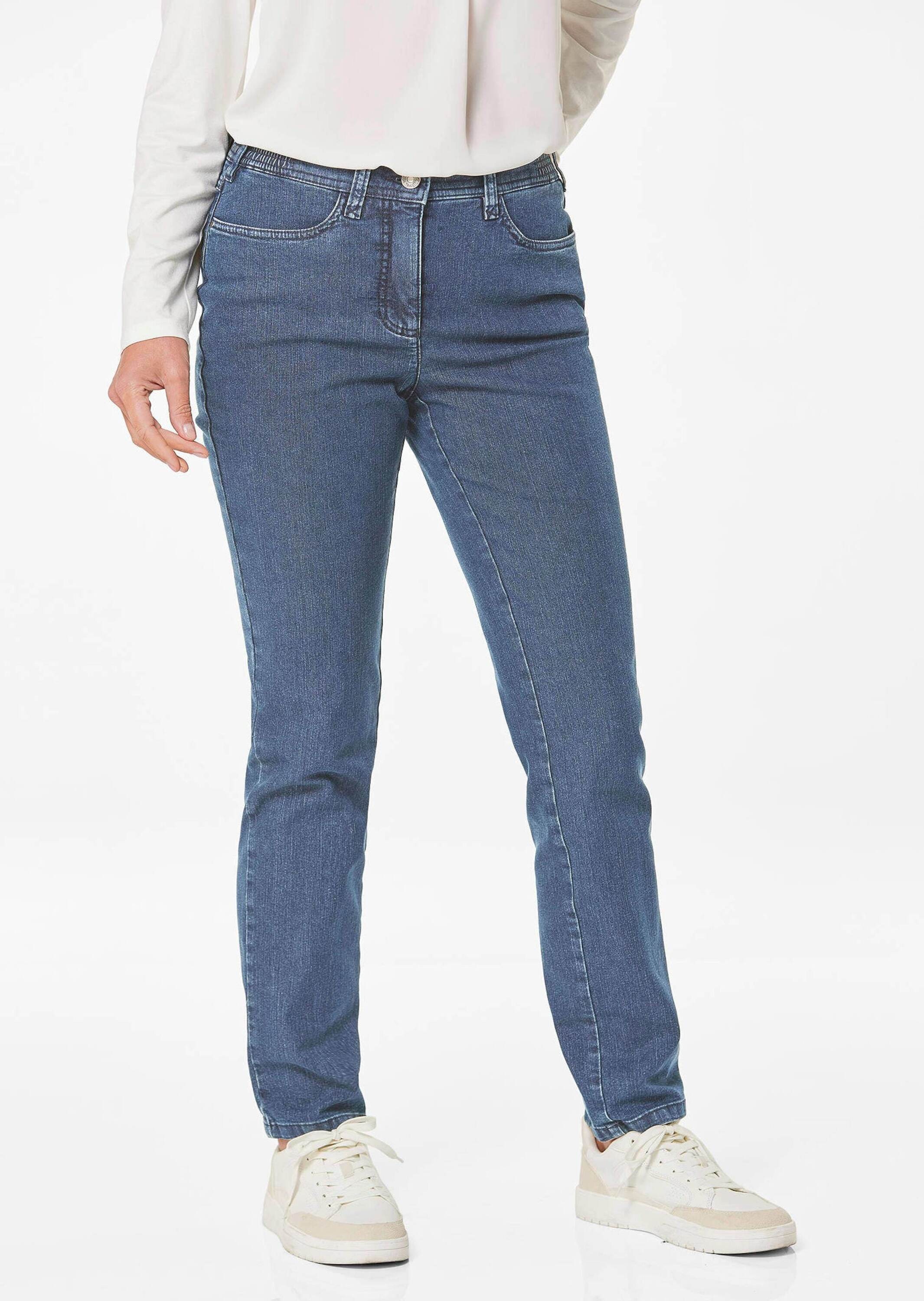 GOLDNER Regular-fit-Jeans »Kurzgröße Klassische Jeanshose Carla«