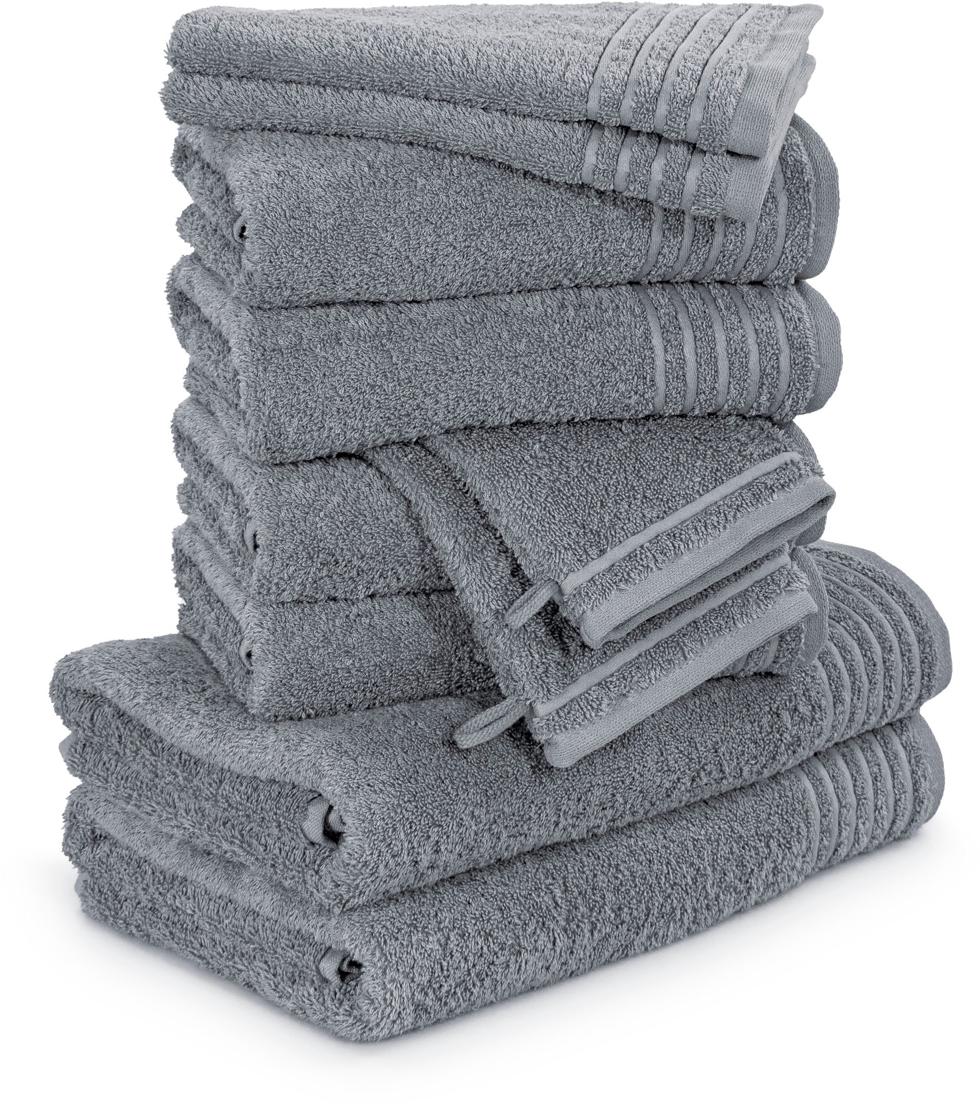 Möve Handtuch Set "New Classic" 10 Stk. Walkfrottier Waschhandschuhen, Gäst günstig online kaufen