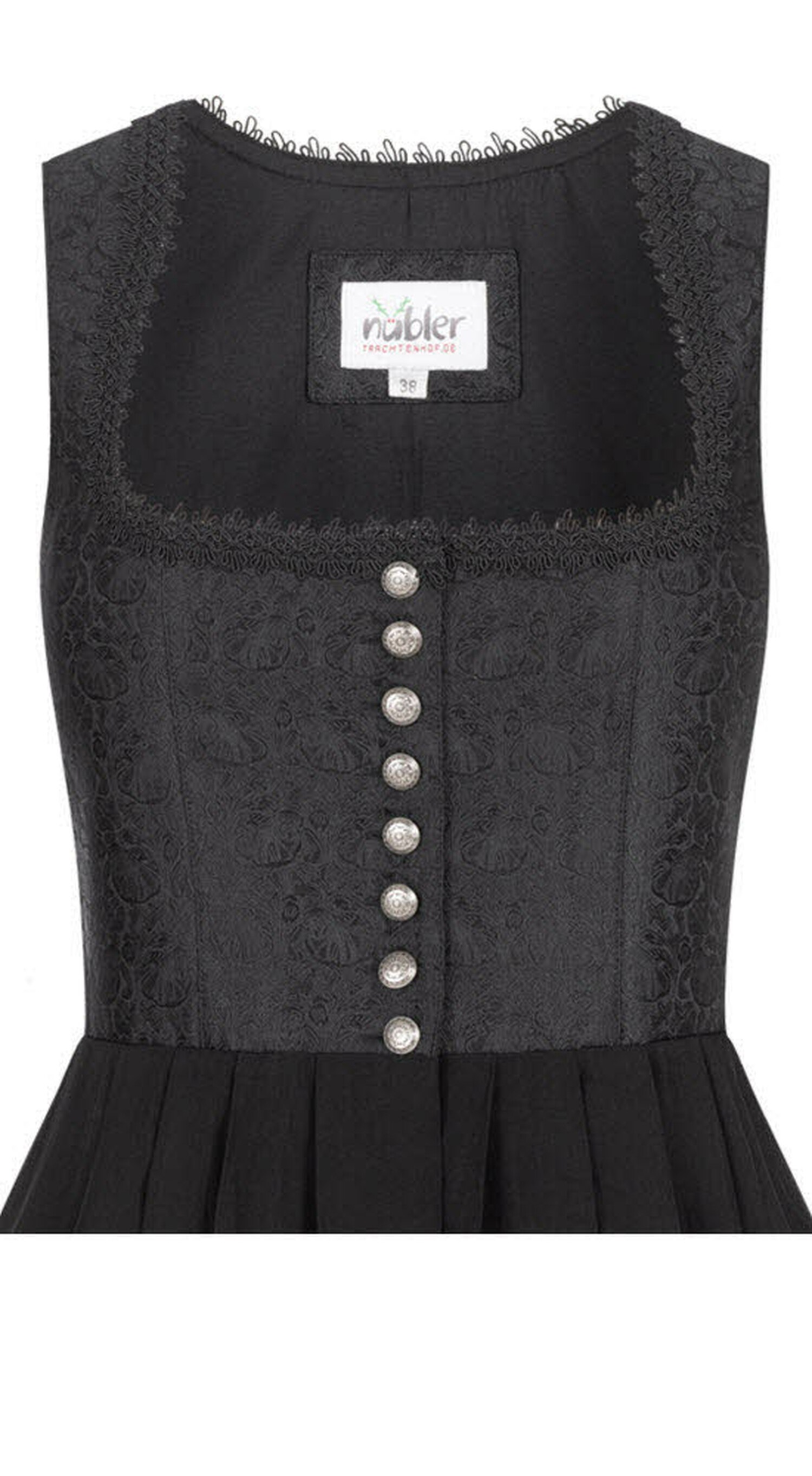 NÜBLER Saskia Long Dirndl Black Size 36 2
