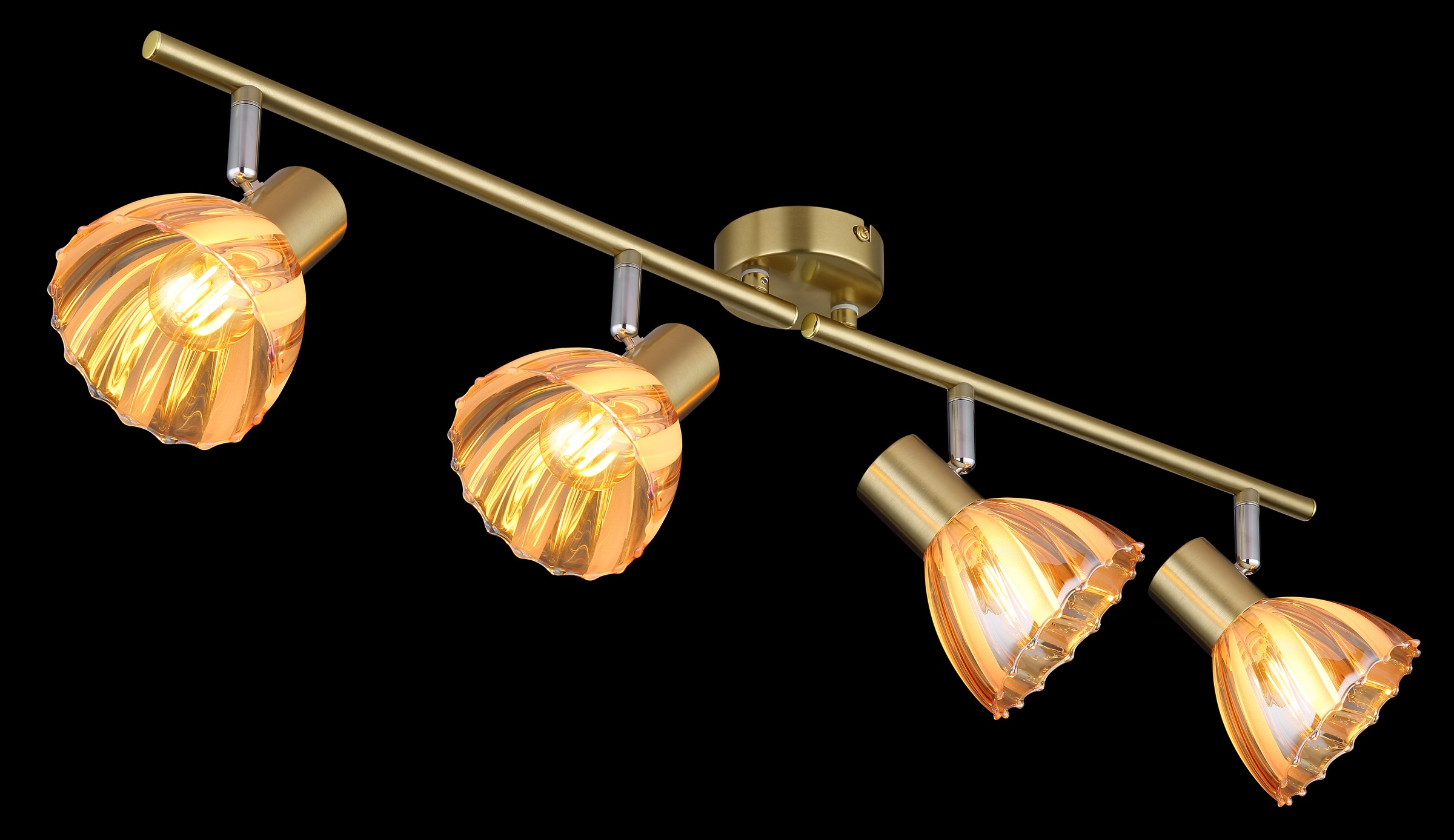 GLOBO LIGHTING Deckenspot »ZACHERY« E14 1 Stk. Strahler mit Chrom, Glas, schwenkbar