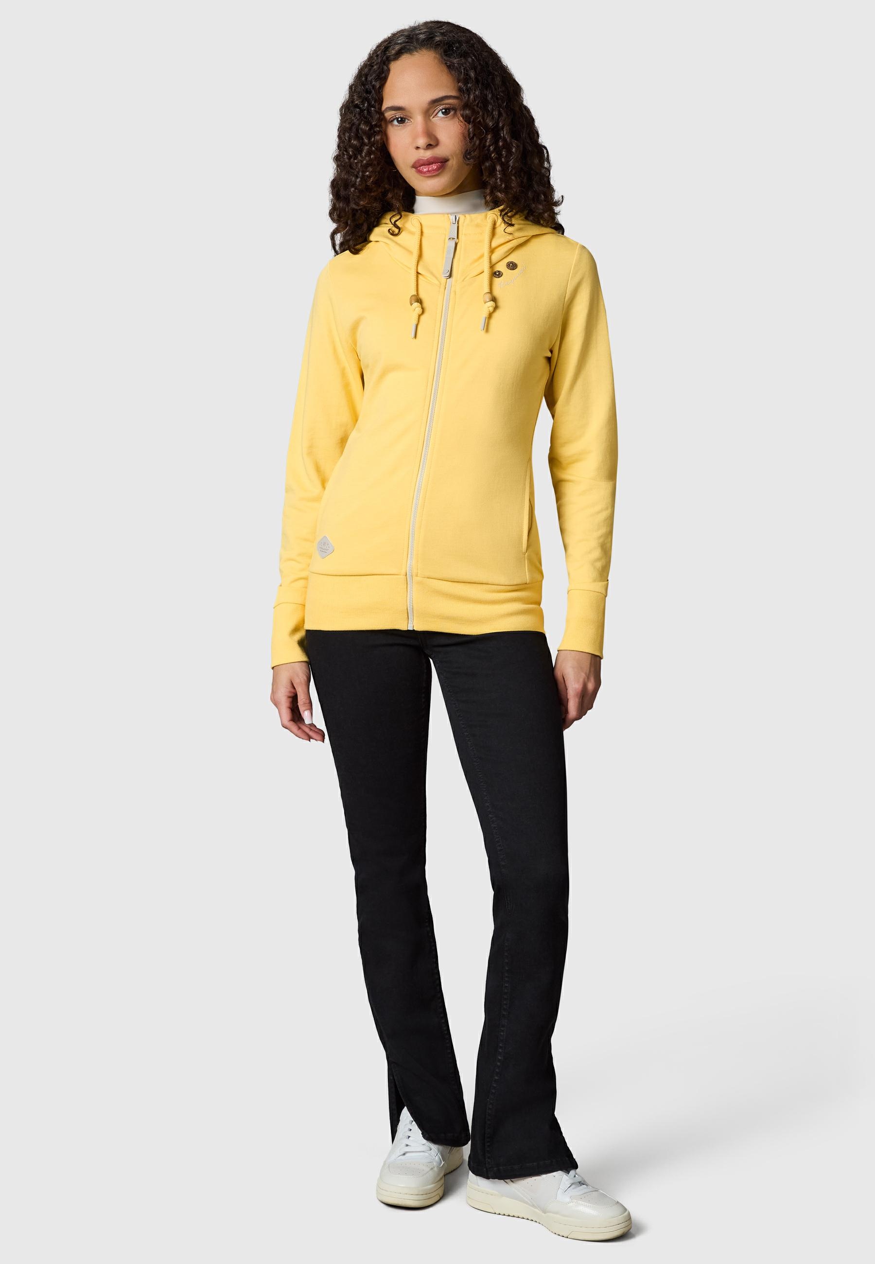 Ragwear Kapuzensweatjacke »Paya Intl.« sportlicher Damen Kapuzensweater mit Kordeln