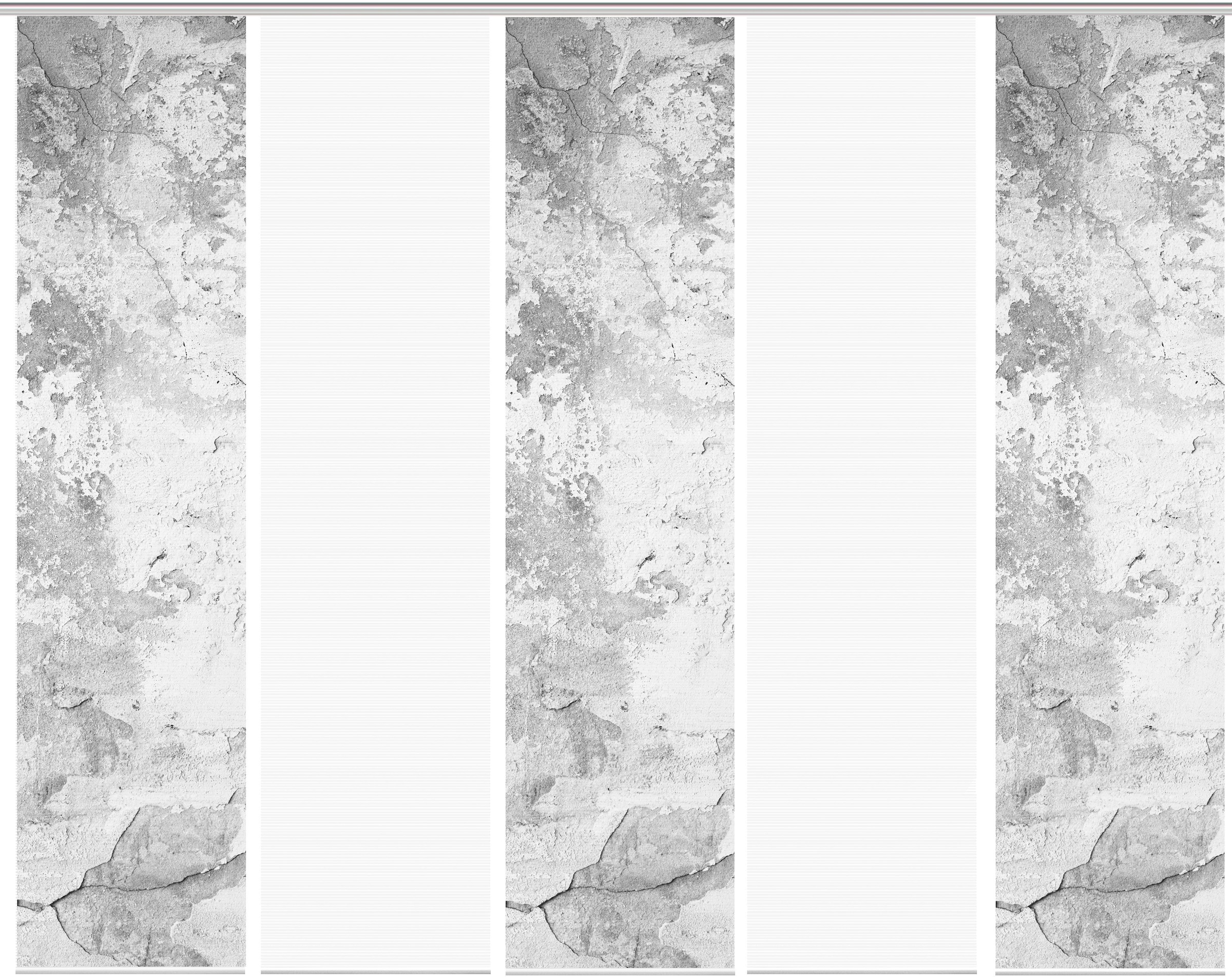 Vision S Schiebegardine »RAGUL 5er SET« Paneelwagen 5 Stk. tlg. Schiebevorhang Digidruck 5er Set RAGUL