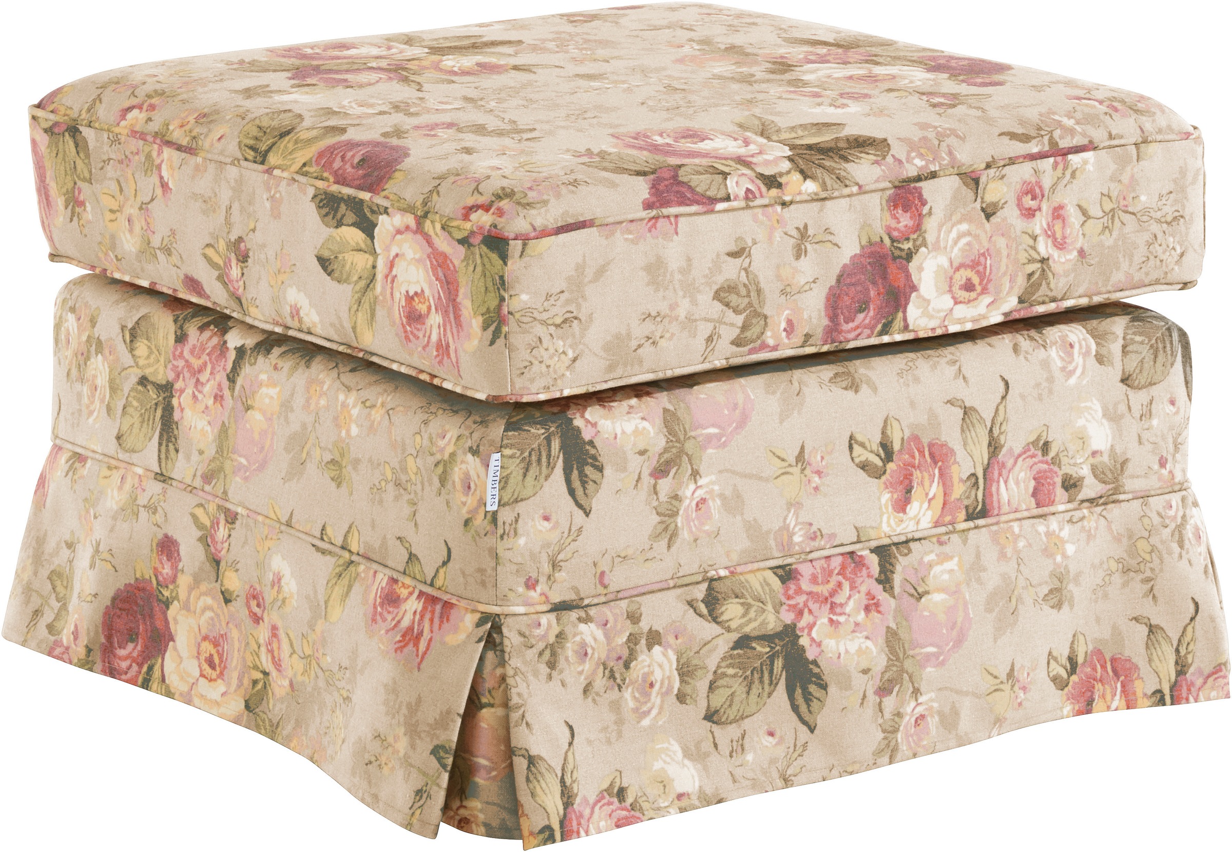 Home affaire Polsterhocker »Shadmoor«, Hussenoptik, in uni oder mit Blumendruck, passend zur Shadmoor-Serie