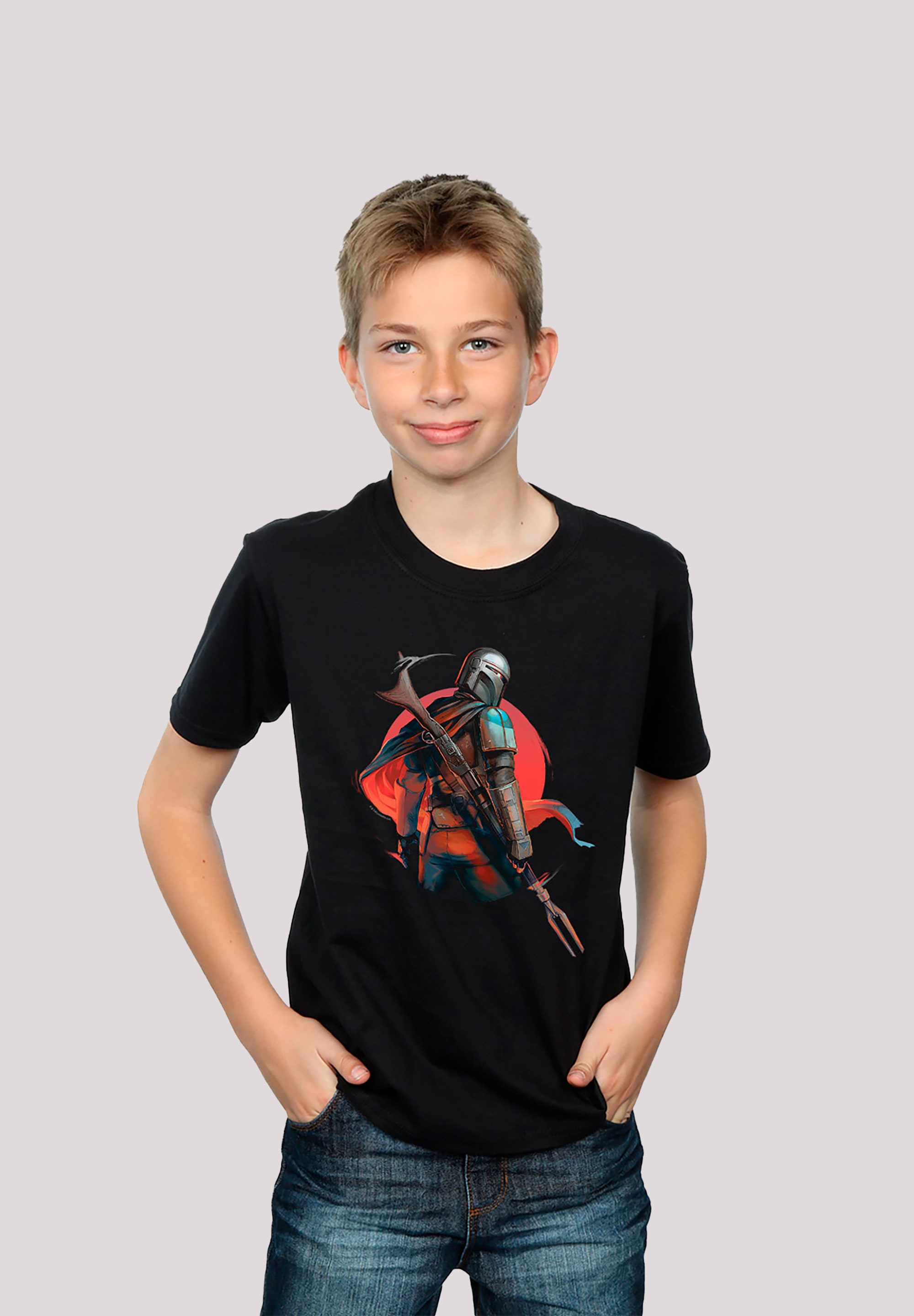 BAUR Sterne«, Rifle Print F4NT4STIC Wars der | »Star Blaster T-Shirt Krieg kaufen Mandalorian The