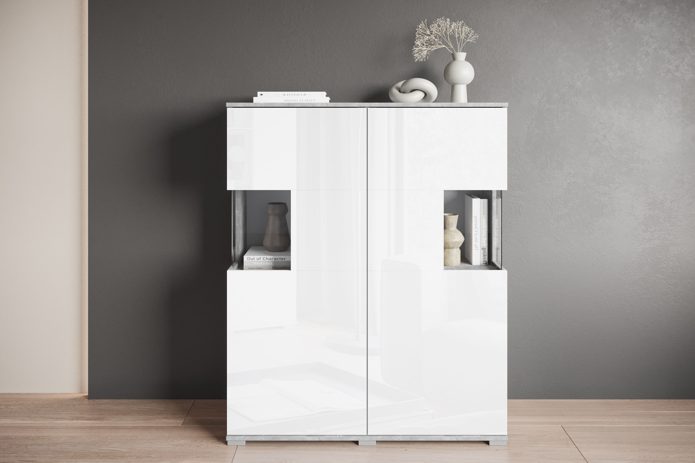 INOSIGN Highboard "Kenia", (1 St.), Modernes Highboard mit Glastüren, Breit günstig online kaufen