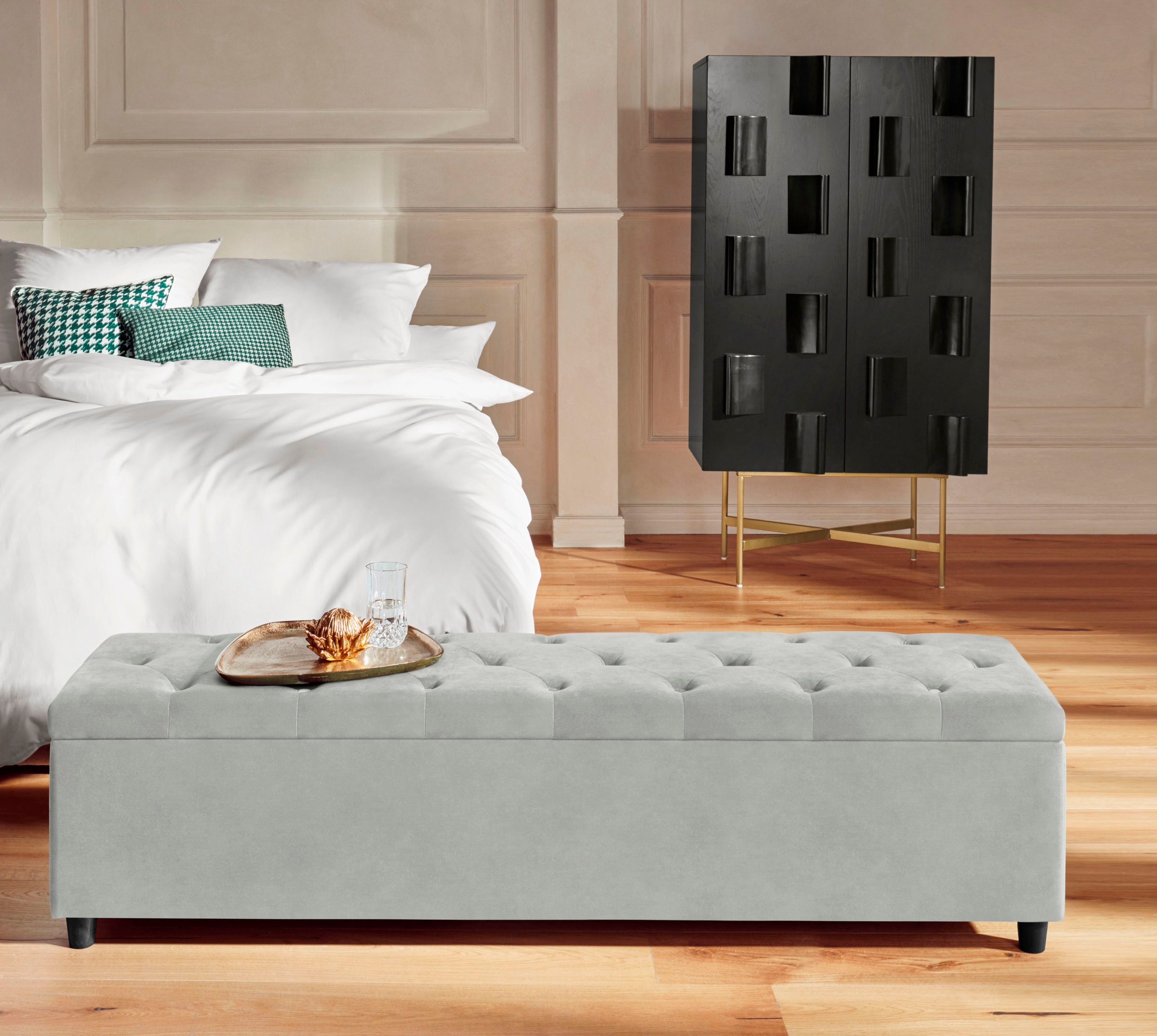 Home affaire Bettbank "Relaxy" gesteppt, mit Staufach günstig online kaufen