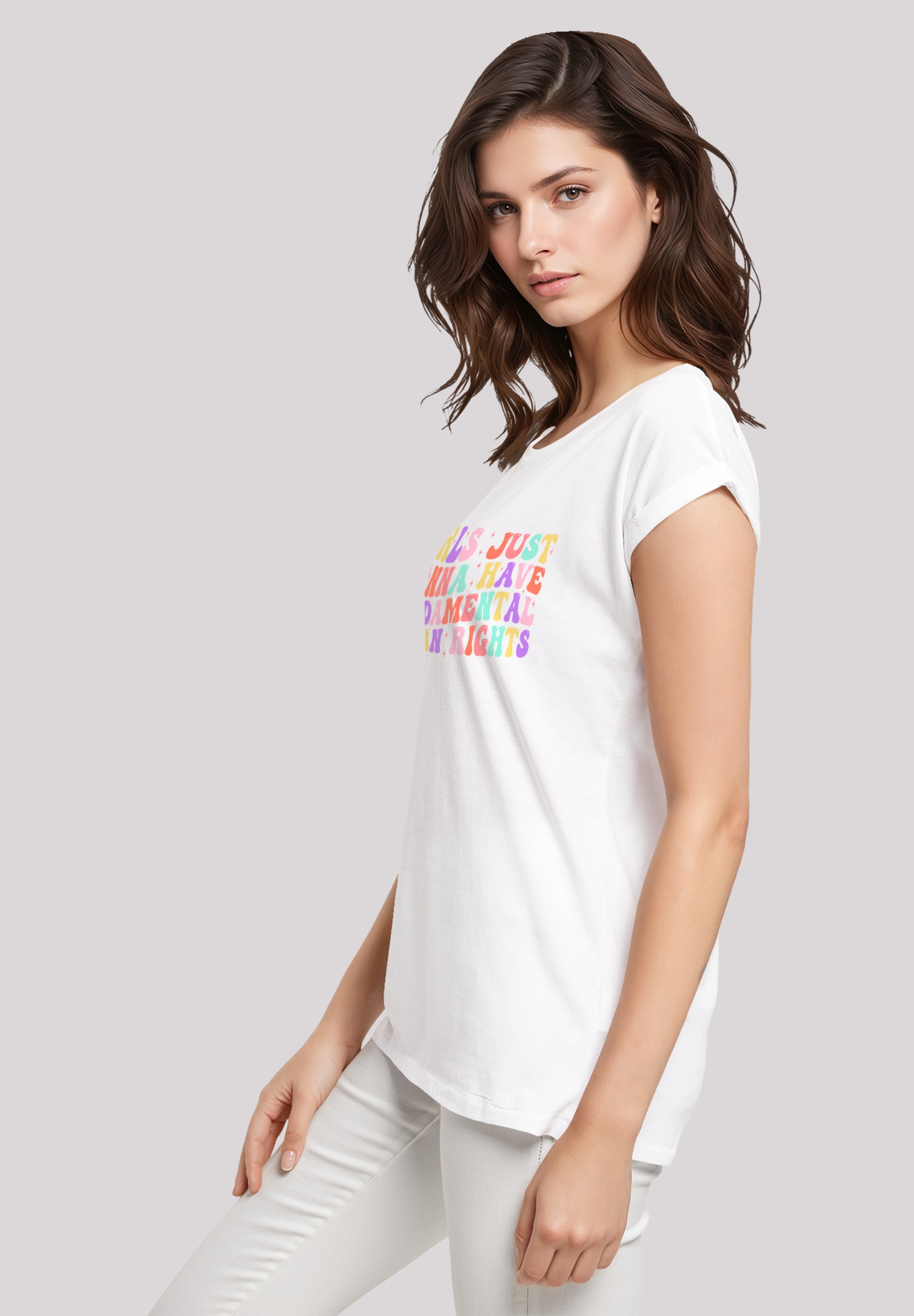 F4NT4STIC T-Shirt »Girls Just Wanna Have Fundamental Rights Frauentag«, Premium Qualität