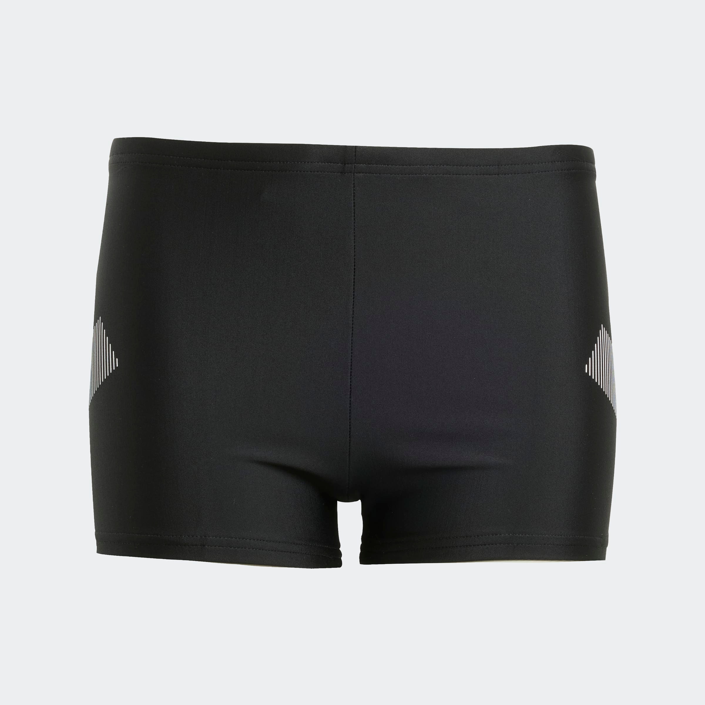 Badehose ADIDAS PERFORMANCE "BIG BARS KIDS BOXER", Jungen, Gr. 140, N-Gr, schwarz, Obermaterial: 78% Polyamid, 22% Elasthan, Badehosen Badehose