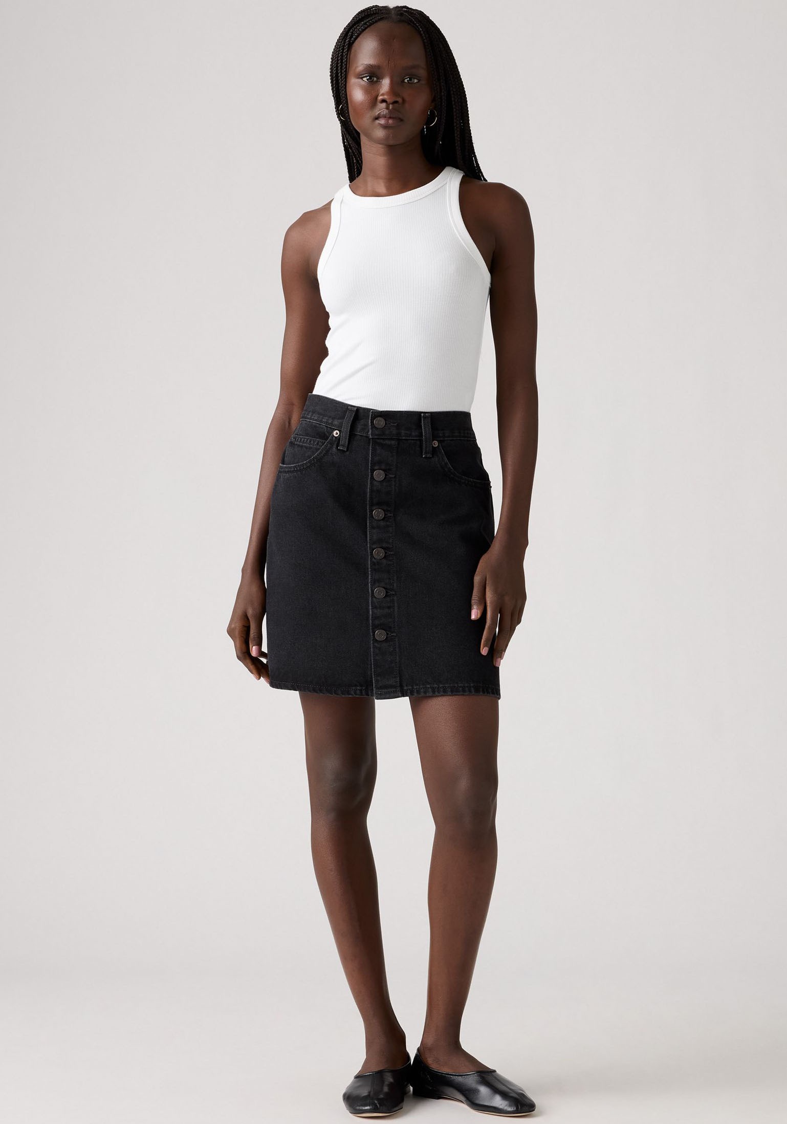Levis Jeansrock "RETRO BUTTON FRON", leicht ausgestellt günstig online kaufen