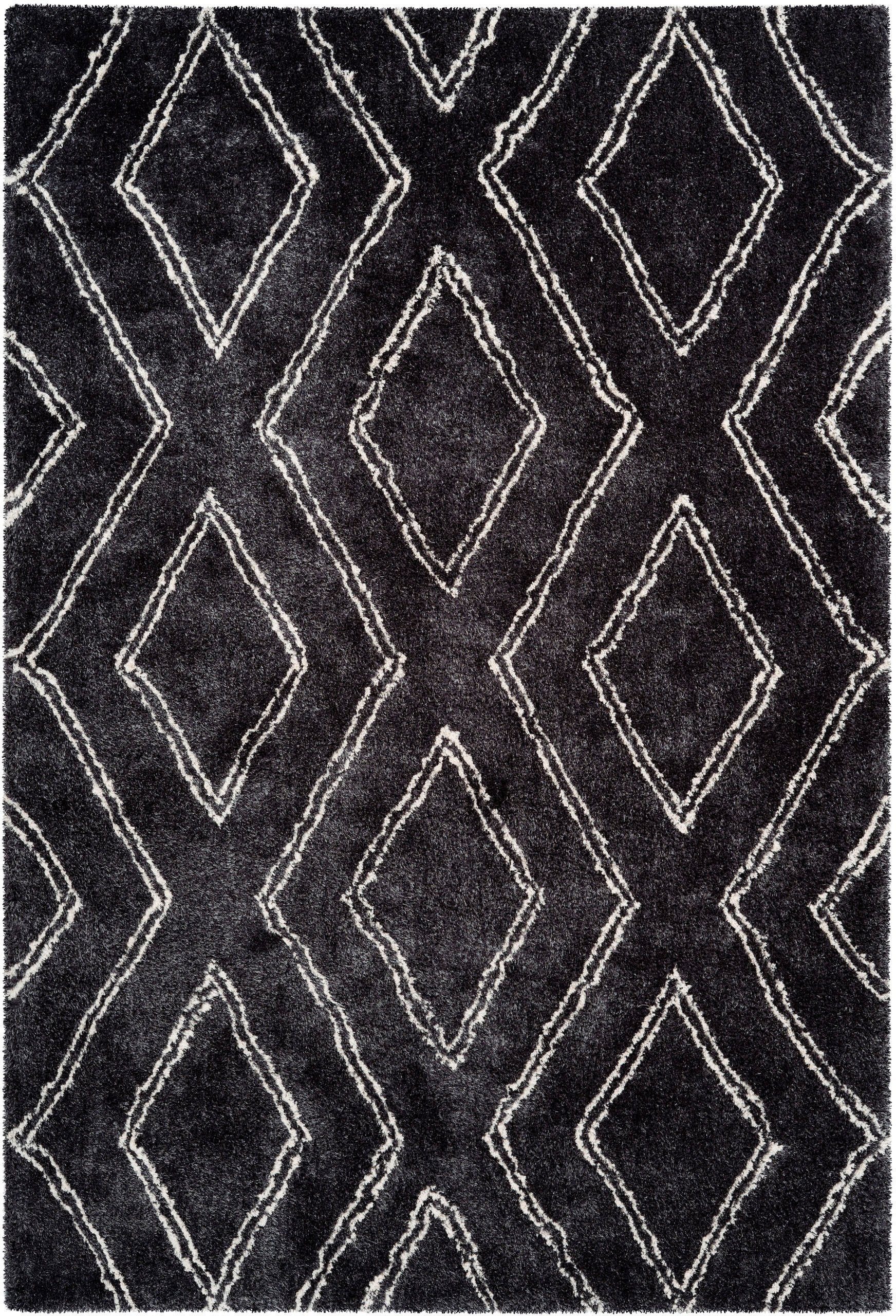 my home Hochflor-Teppich "Jeana" rechteckig 27 mm Höhe retro, Wohnzimmer günstig online kaufen
