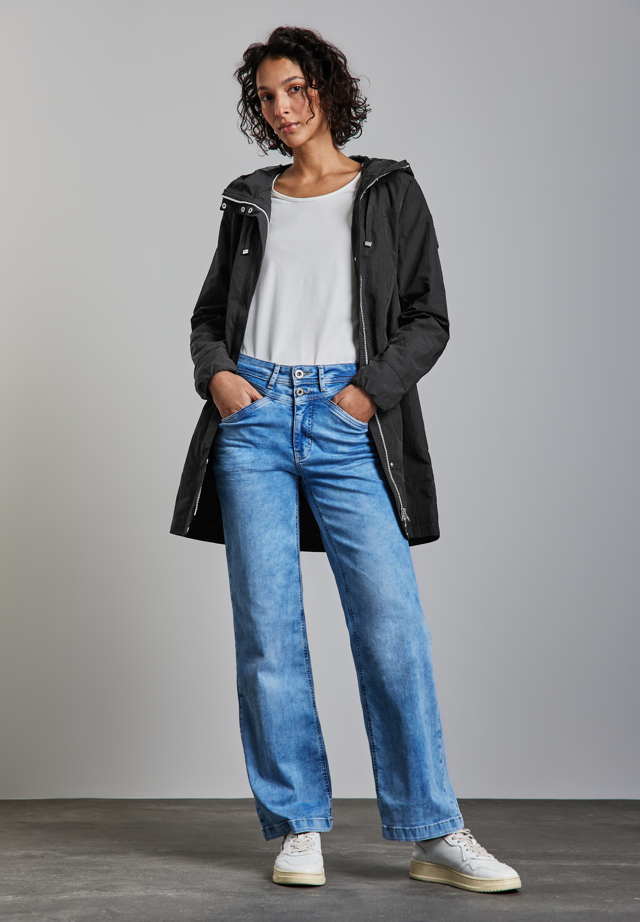 STREET ONE Kurzjacke, mit Kapuze, mit Kapuze