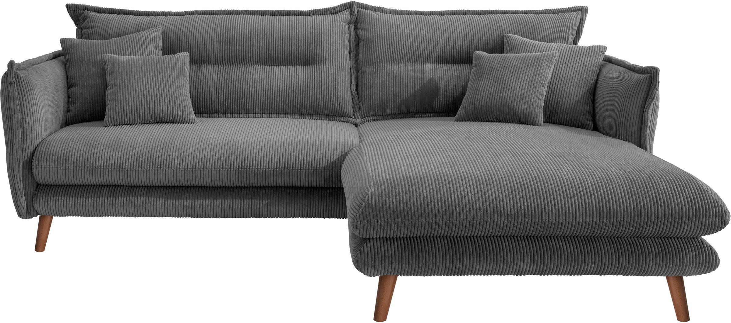 INOSIGN Ecksofa "Lazio modern und bequem, schmale Armlehnen, tolle Detailve günstig online kaufen