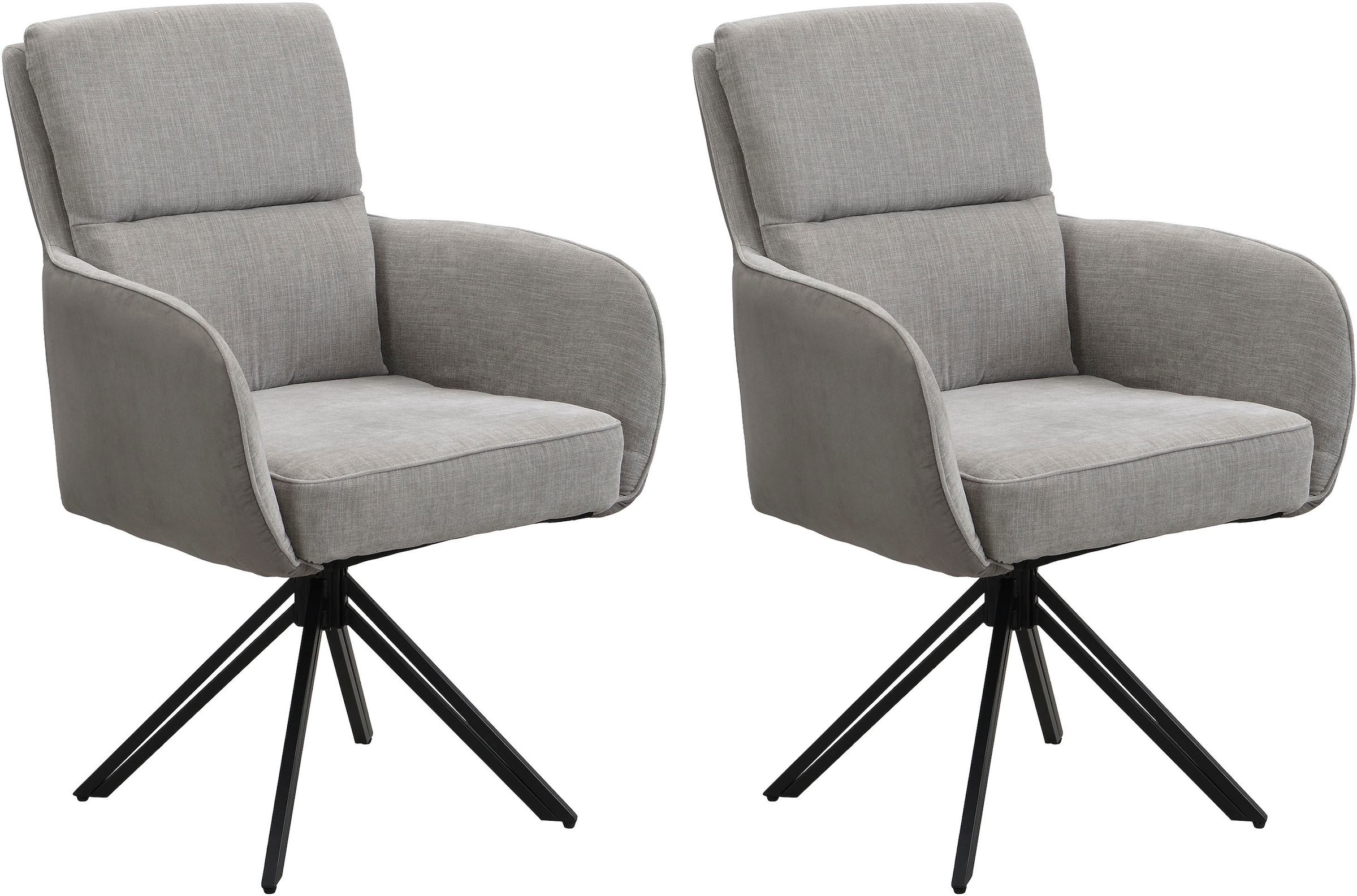 byLIVING Esszimmerstuhl "Tino" (Set) 2 Stk. Microfaser  Webstoff 360 Grad d günstig online kaufen