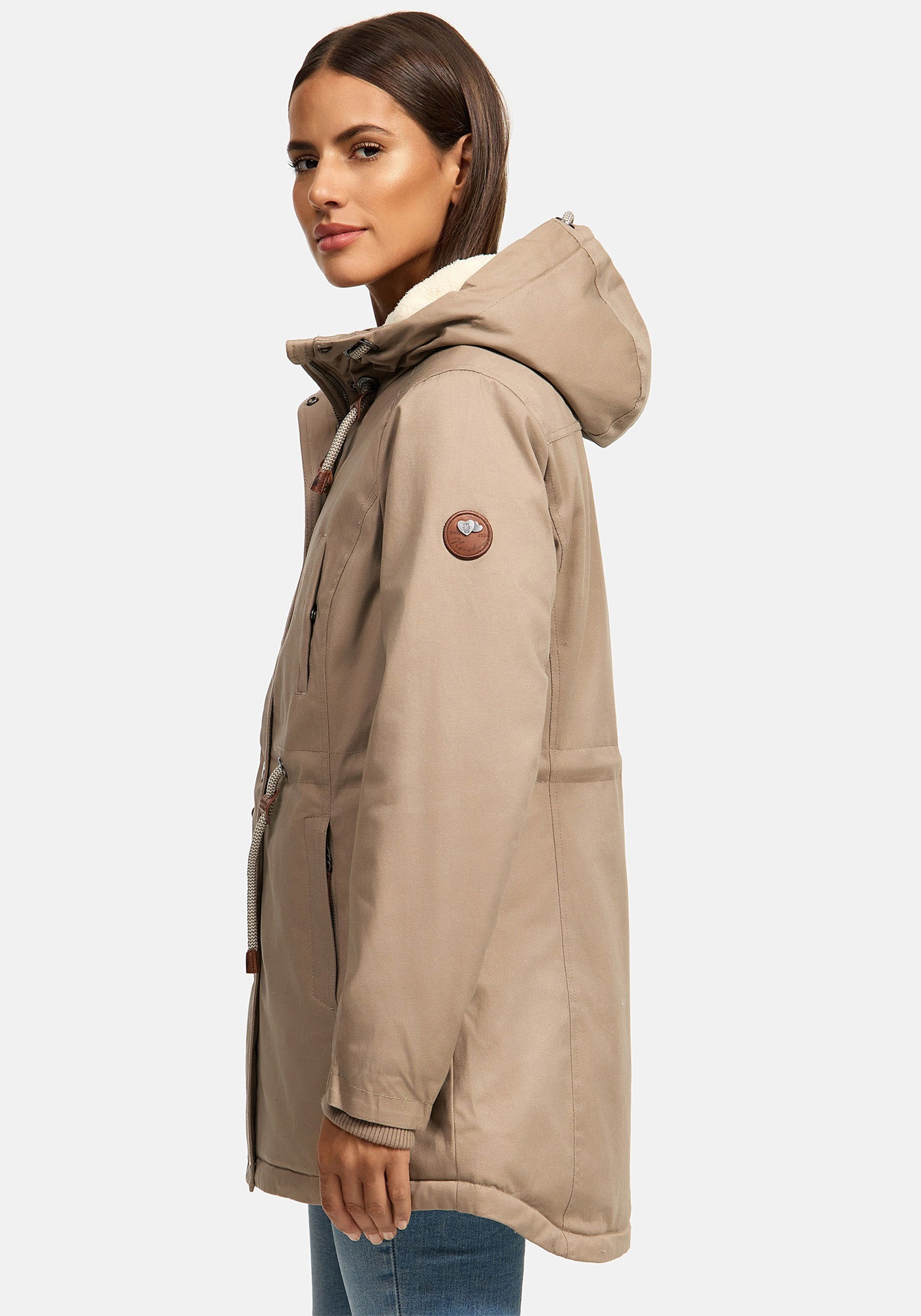 Navahoo Winterjacke »Ireliaa«, mit warmen Teddyfell