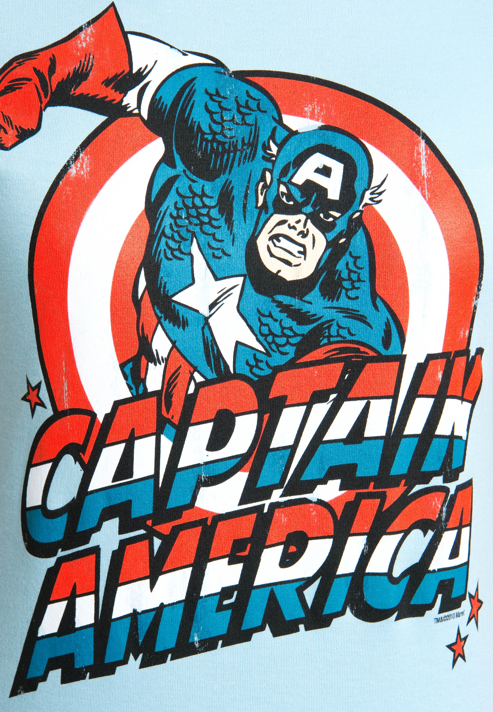 LOGOSHIRT T-Shirt »Captain America«, mit lizenzierten Originaldesign