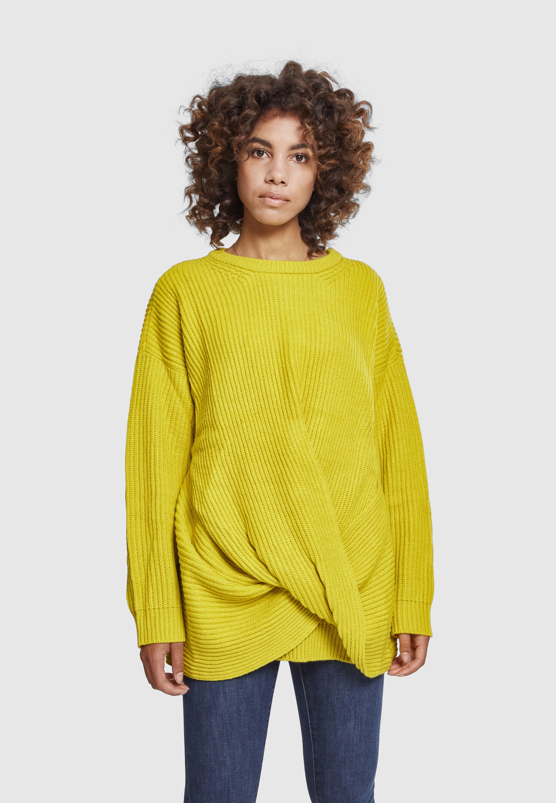 URBAN CLASSICS Sweatshirt »Urban Classics Damen Ladies Wrapped Sweater«, 1 Stk.
