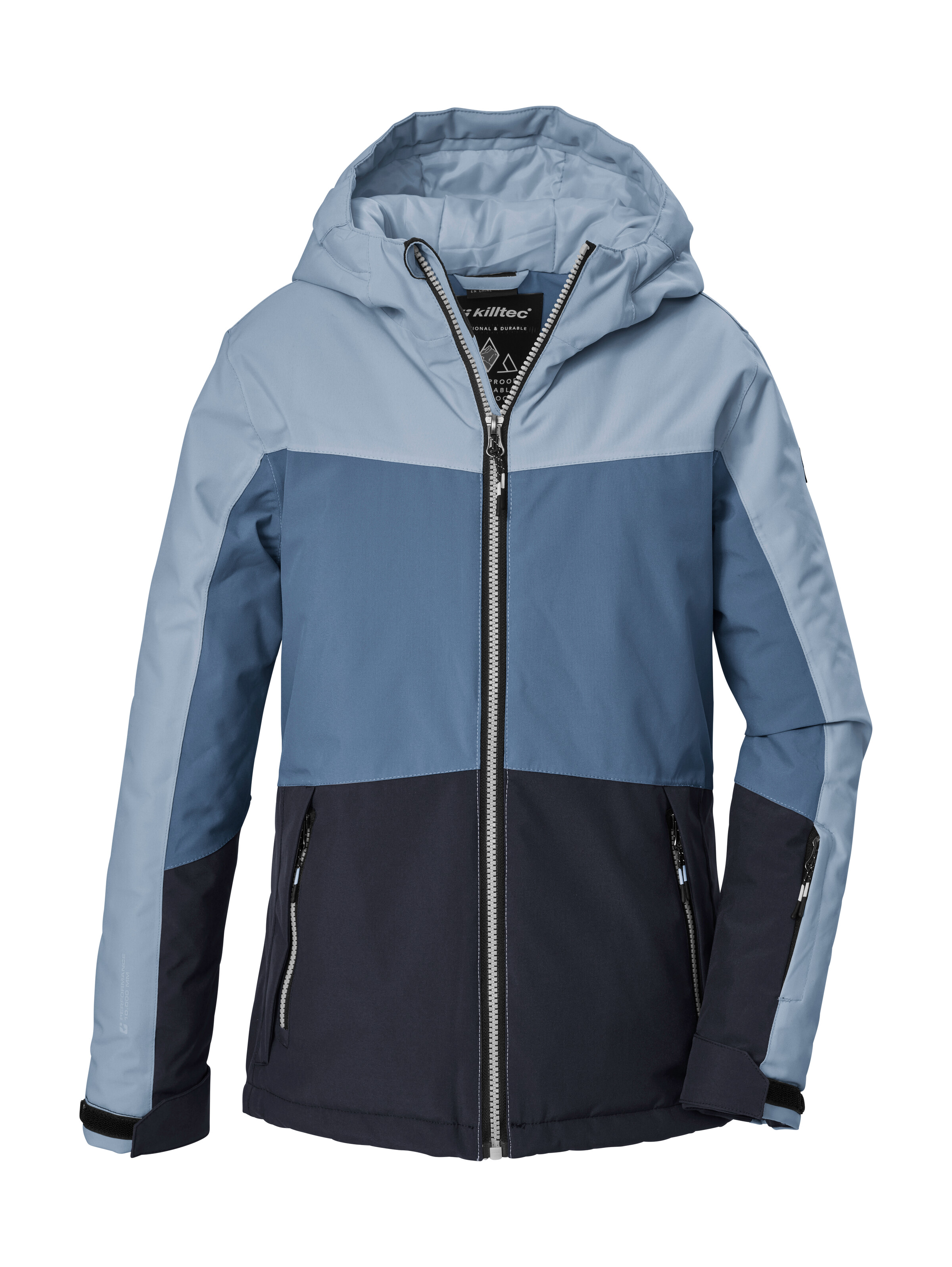 Killtec "KSW 198 GRLS SKI JCKT" Wind- und wasserdichte Skijacke mit Colourblock-Design