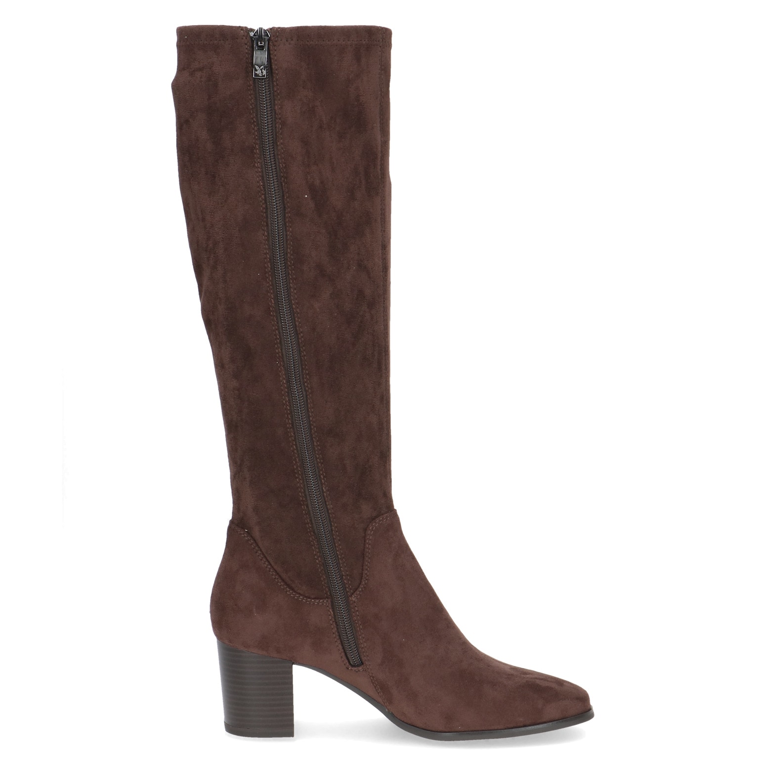 Caprice Stiefel, Blockabsatz, Langschaftstiefel in eleganter, runder Form