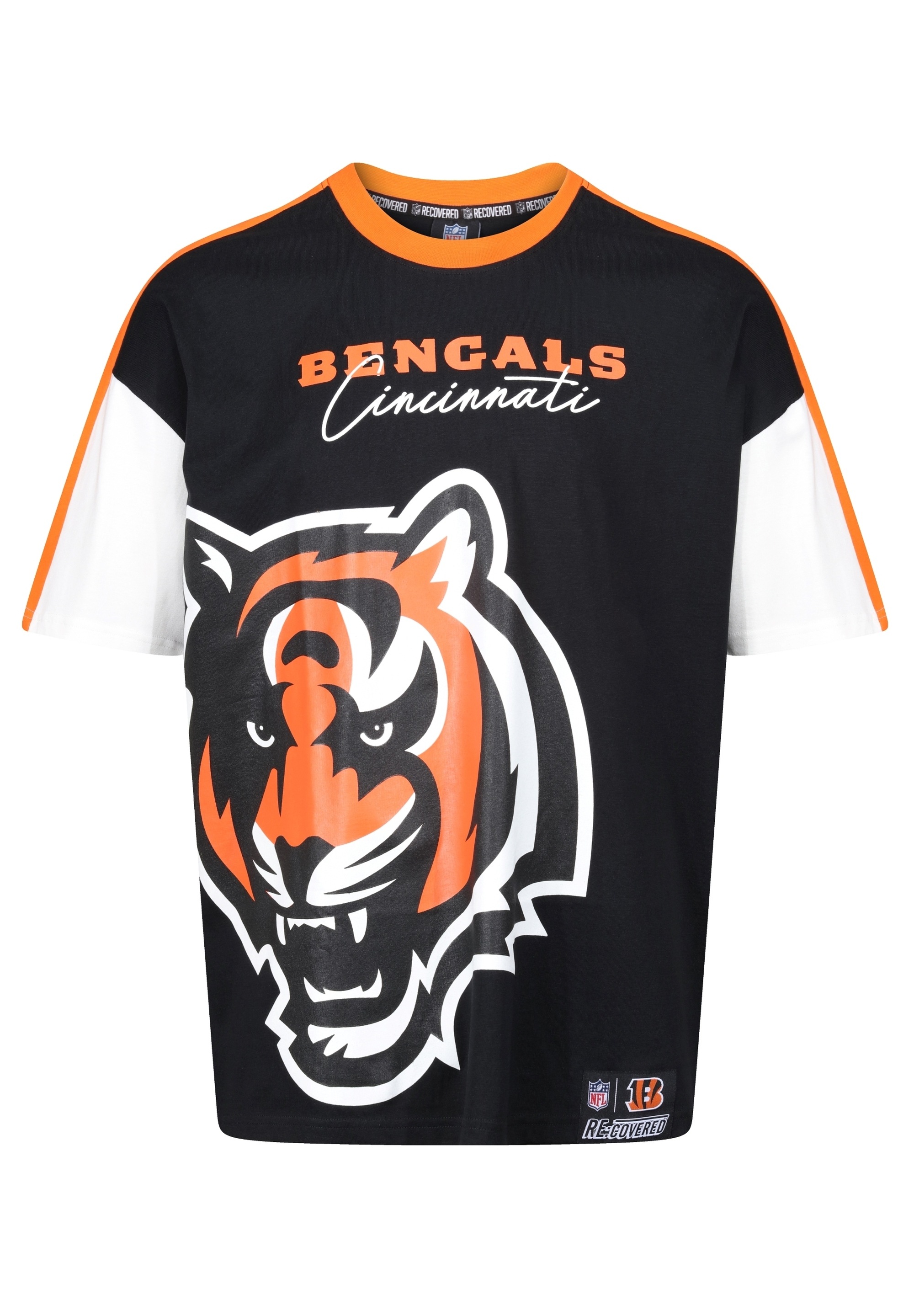 Recovered T-Shirt »NFL Bengals Cincinnati Cut and Sew Oversized«, für alle Fans der Cincinnati Bengals