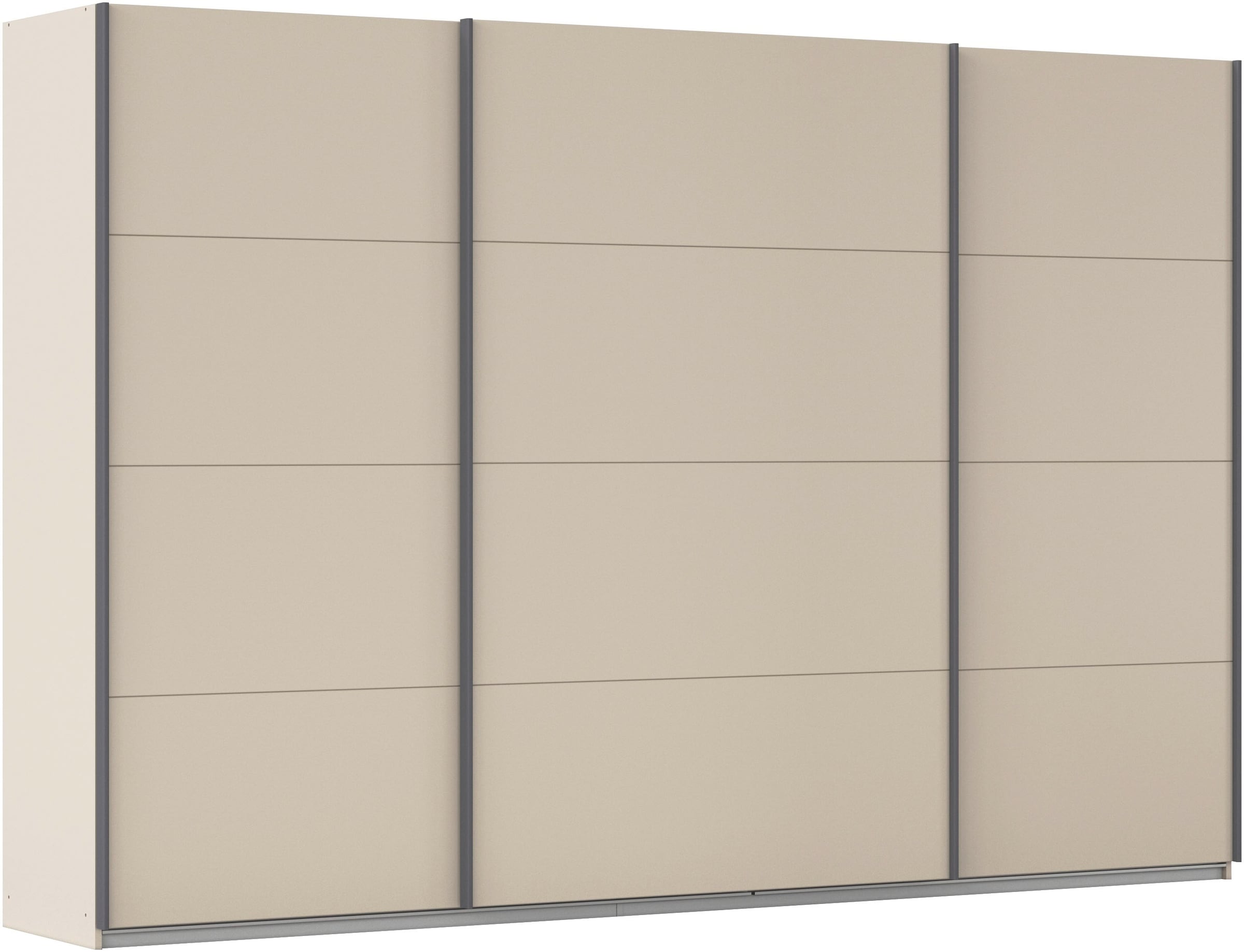 OTTO home Schwebetürenschrank "Kleiderschrank Schrank Garderobe AGORDO mit Dekor- oder Hochglanzfront" Breiten 203/271/315/360 cm in drei Griff-Farben - NEU: Farbe SCHWARZ, in 4 Breiten und 2 Höhen MADE IN GERMANY