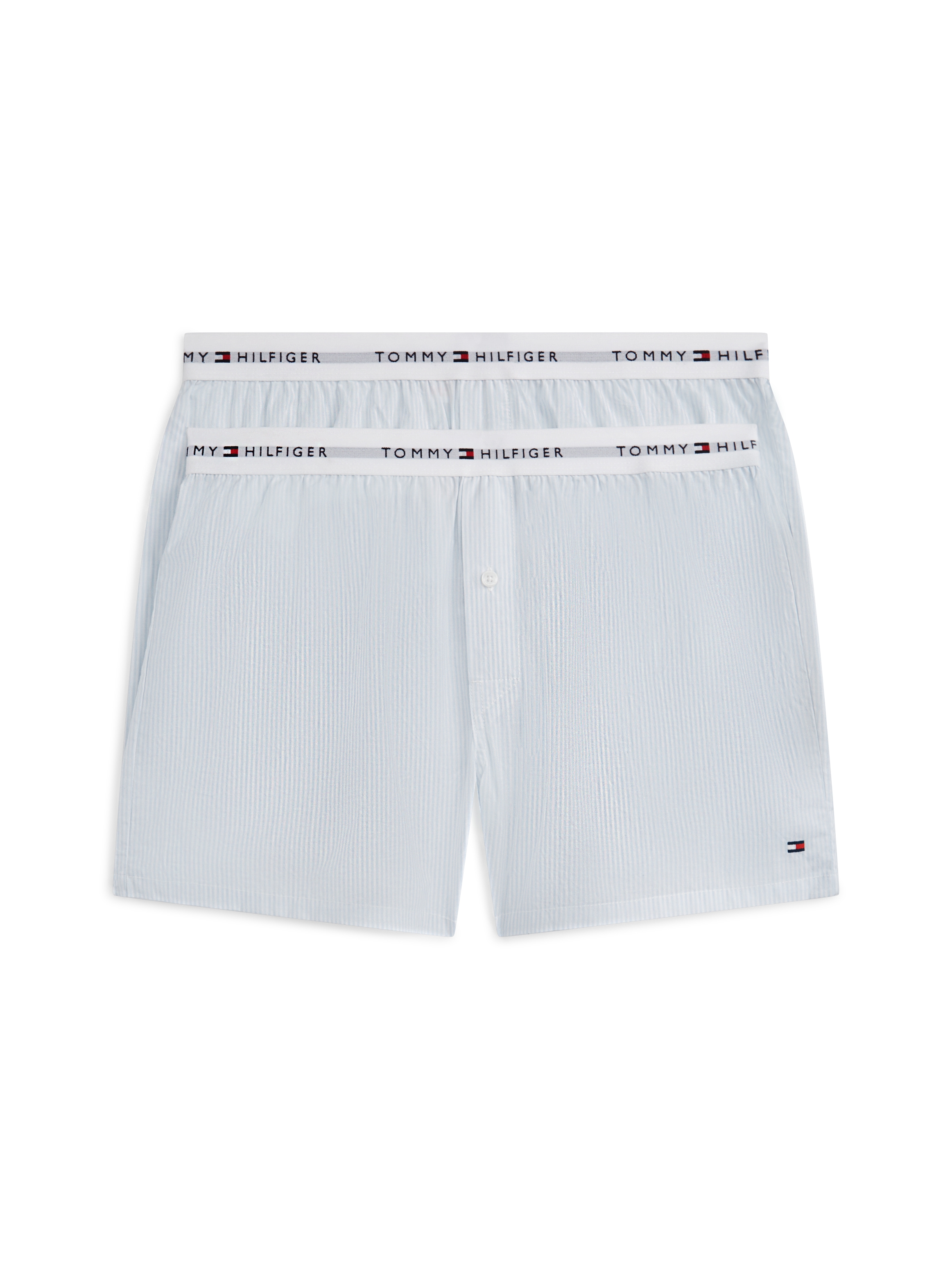 Tommy Hilfiger Underwear Boxershorts 2 Stk. mit Streifen, elastischer Bund mit Markenlogo