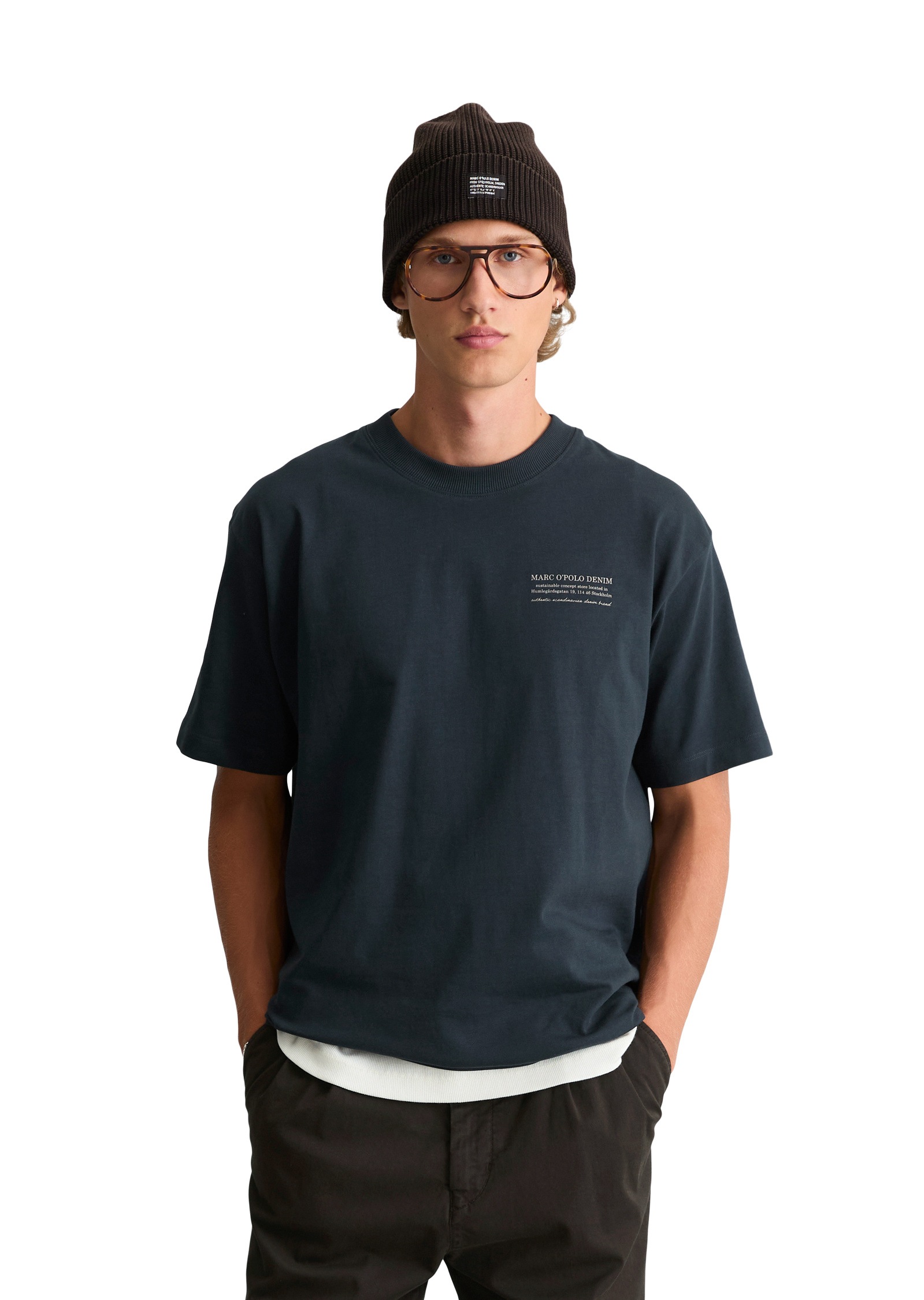 Marc OPolo DENIM T-Shirt "mit Rückenprint"