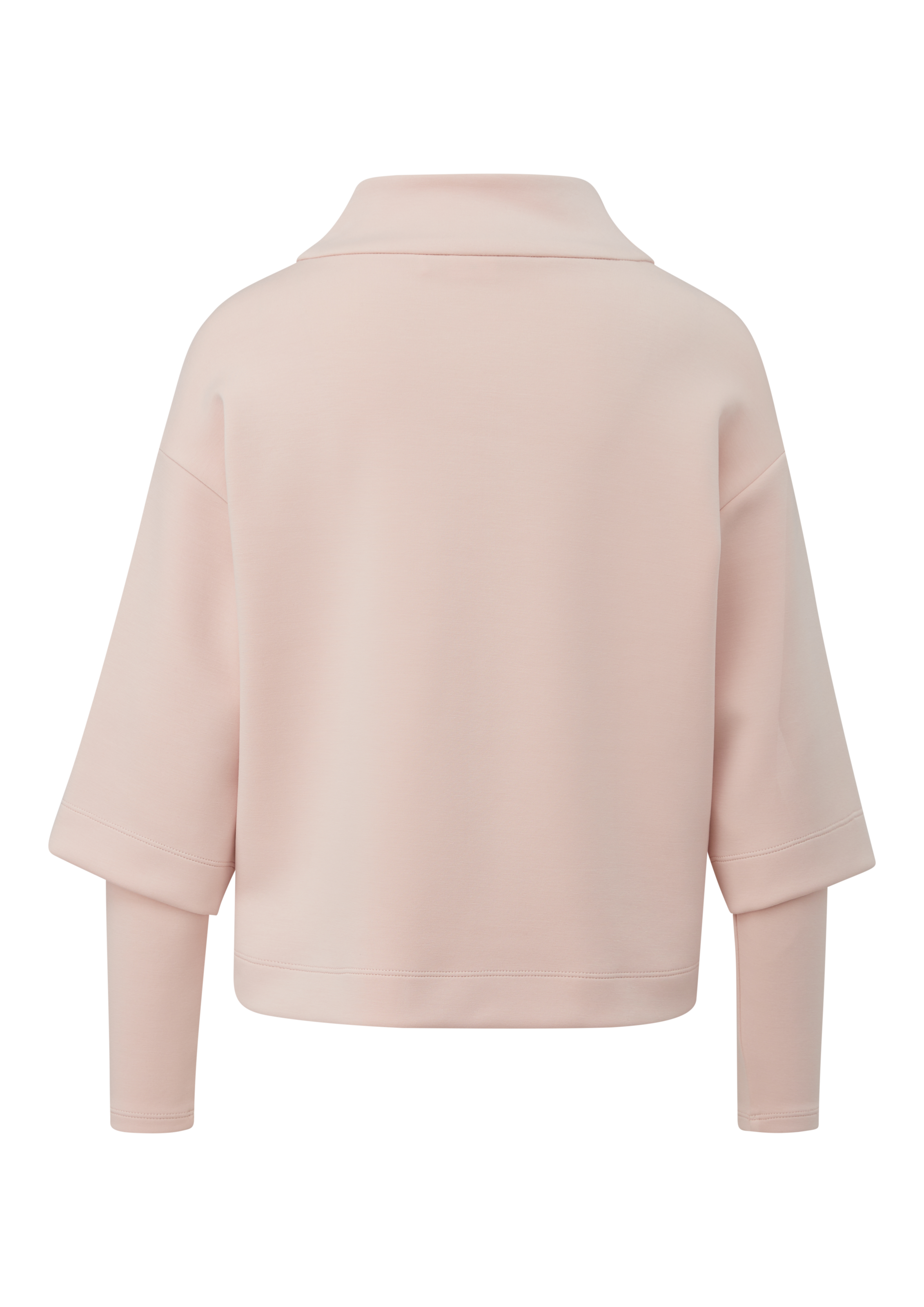 s.Oliver BLACK LABEL Sweatshirt mit großem Stehkragen und Doppellayer-Ärmel günstig online kaufen