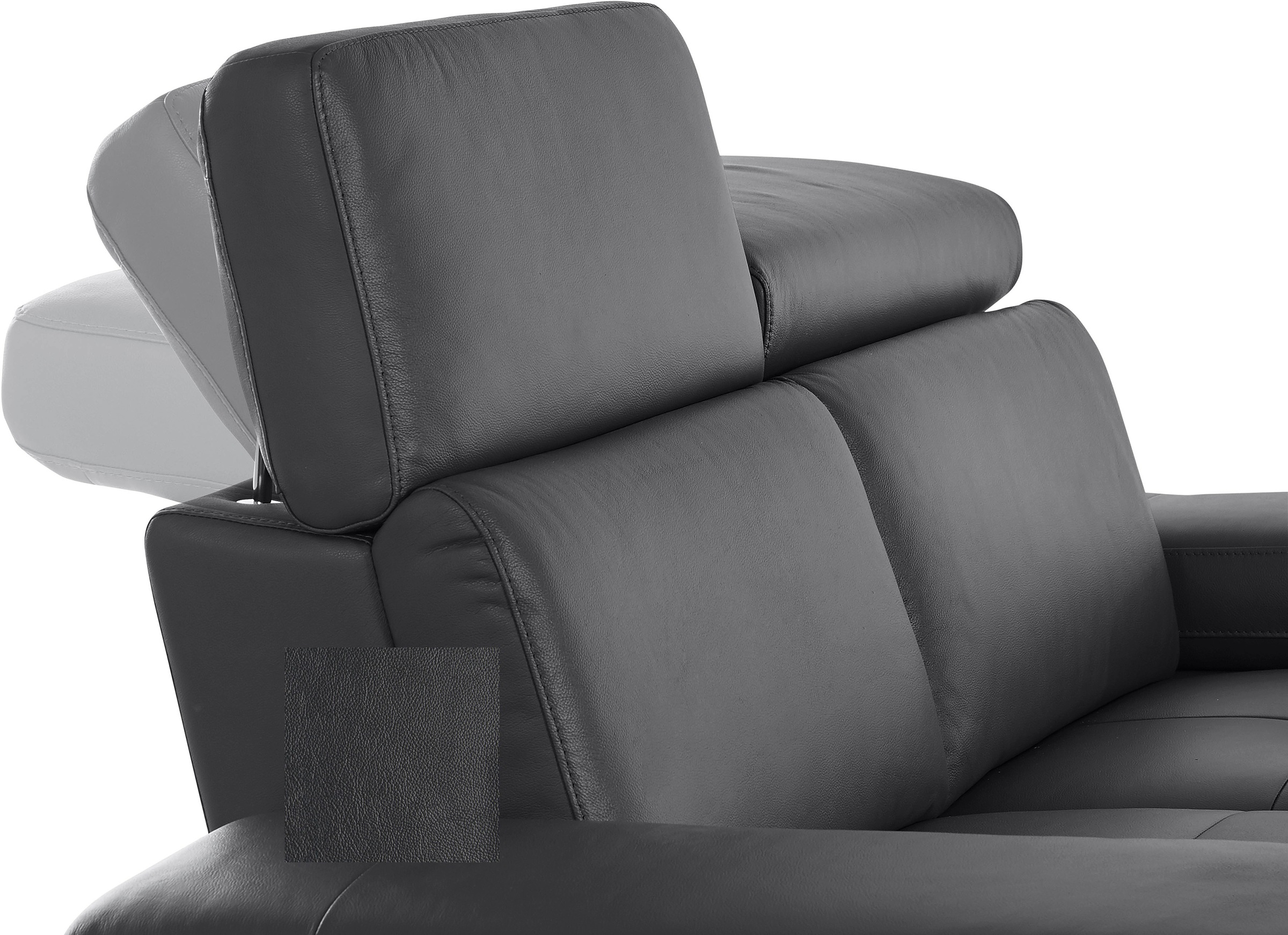 Places of Style Ecksofa »Kilado, L-Form,«, mit Relaxfunktion, verstellbarer Armlehne, Kopfteilverstellung