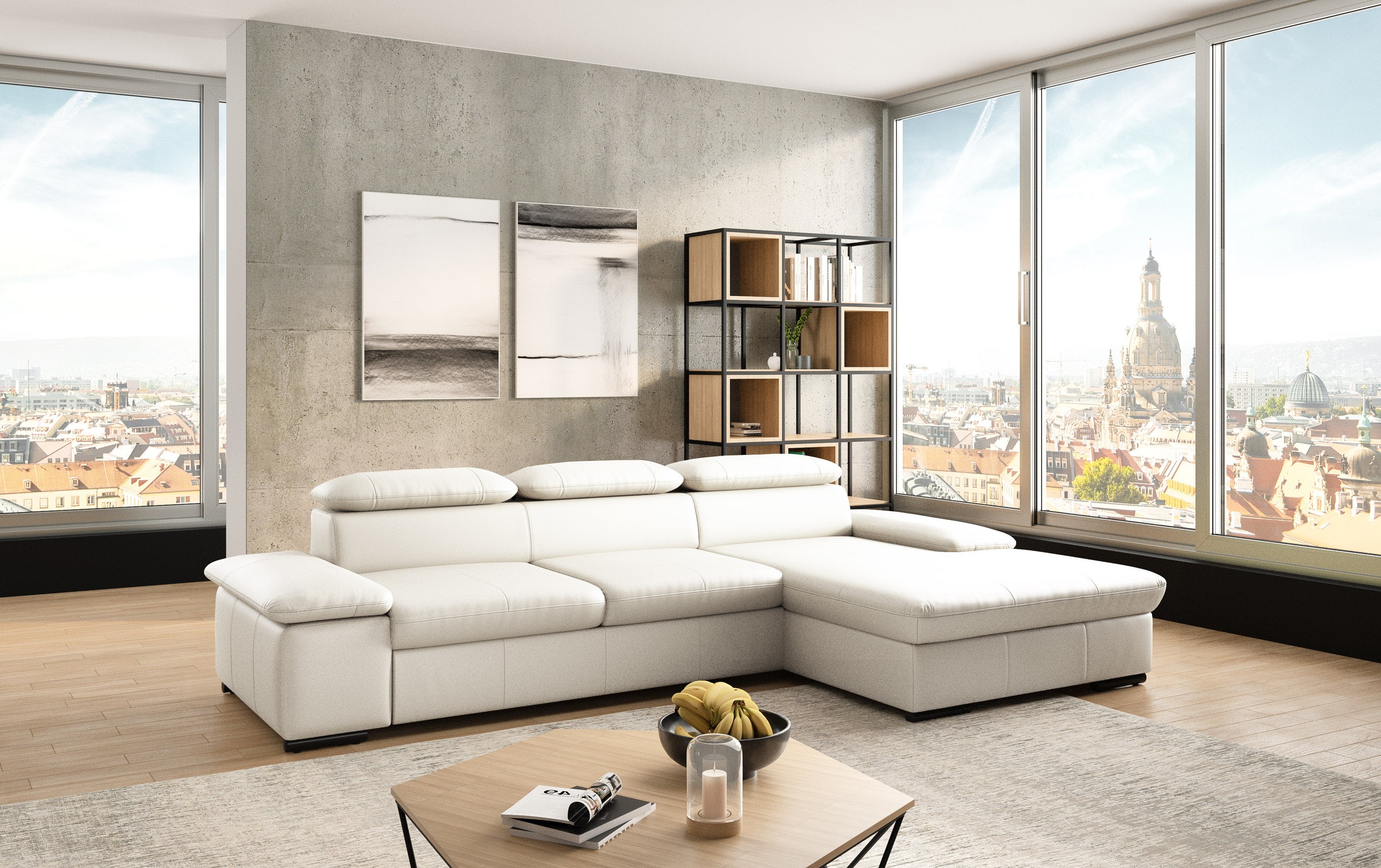 sit&more Ecksofa »Alcudia L-Form«, wahlweise mit Bettfunktion