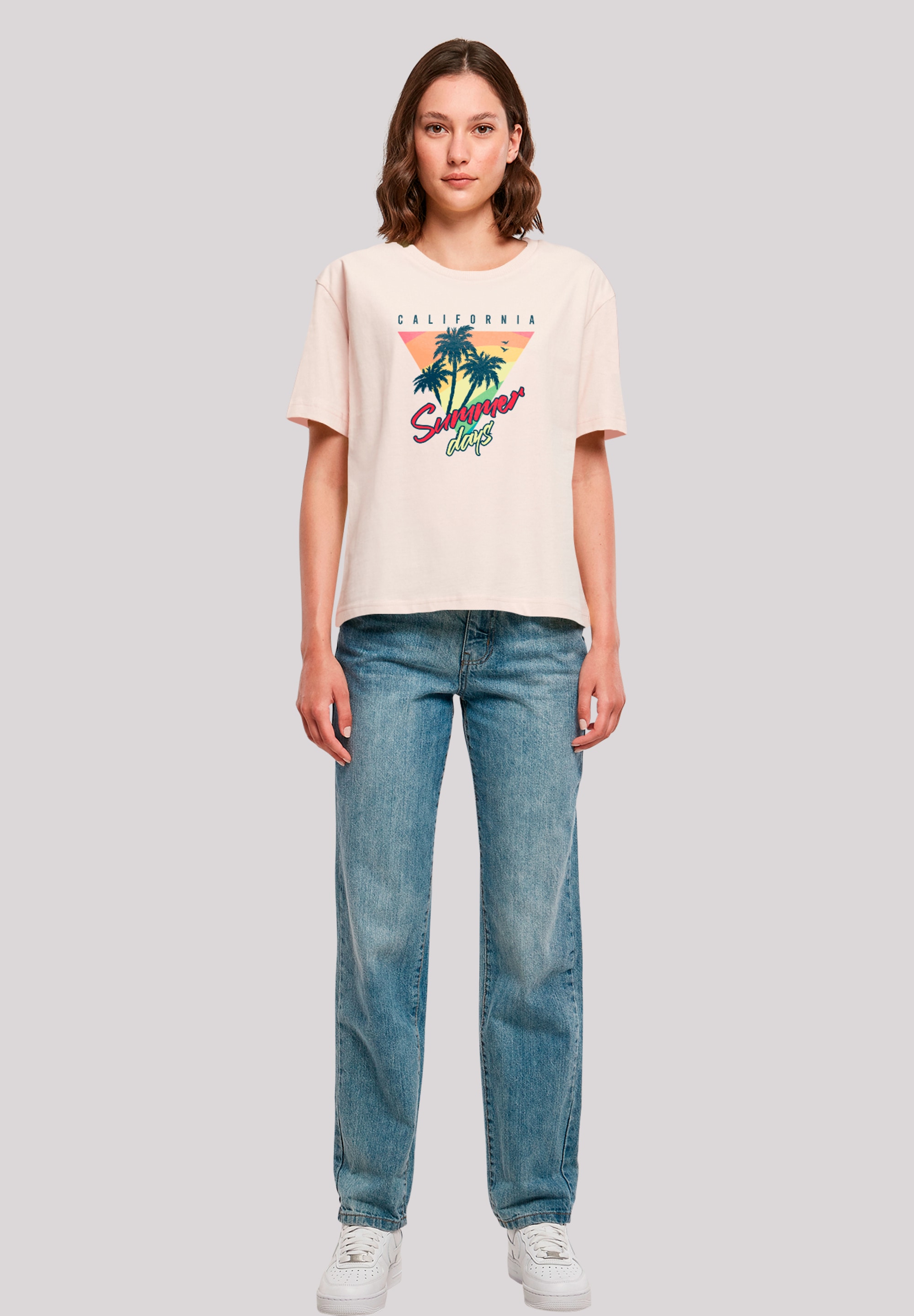 F4NT4STIC T-Shirt »California Palmen Retro«, Premium Qualität