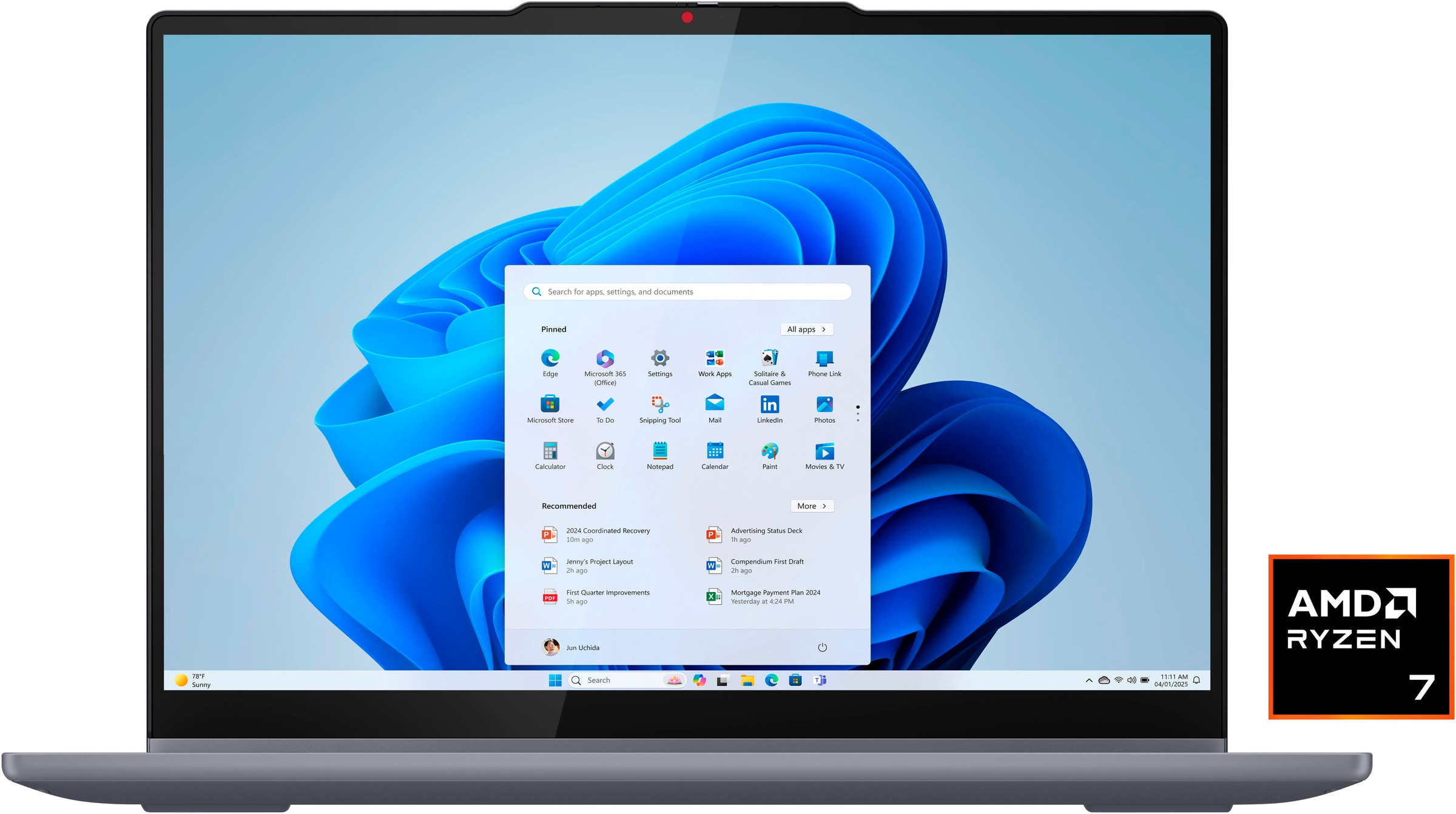 LENOVO Notebook "IdeaPad Slim 5 16AKP10", 24 GB RAM 1.000 GB SSD, Ryzen AI 7, Windows11Home, grau, Notebooks