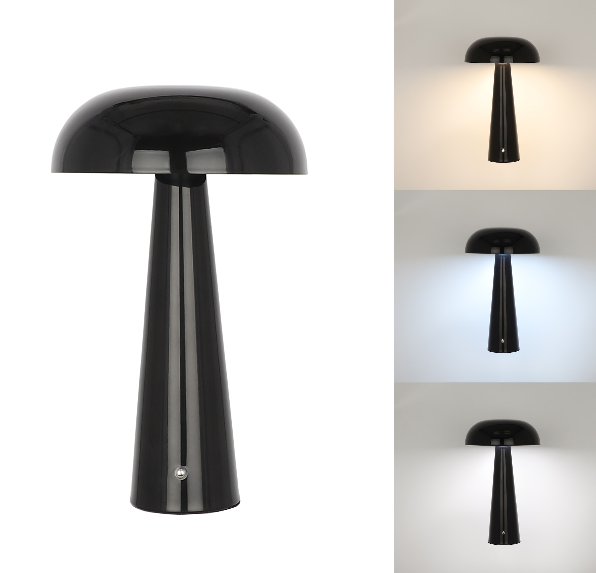 OTTO home LED Tischleuchte »Katniss - Akkuleuchte« LED-Modul 1 Stk. warmweiß - kaltweiß Farbwechsel, 2600 mAh Akku, USB-C, Akkulampe, Tischlampe kabellos