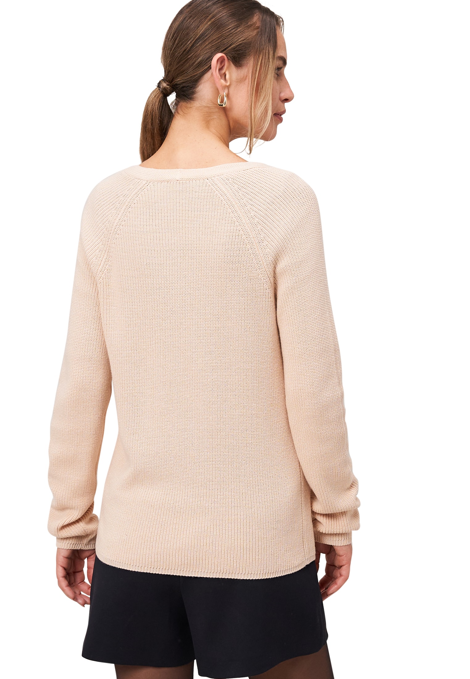 Zero Strickpullover »Damen Strukturpullover mit V-Ausschnitt« 1 Stk. tlg. Plain/ohne Details