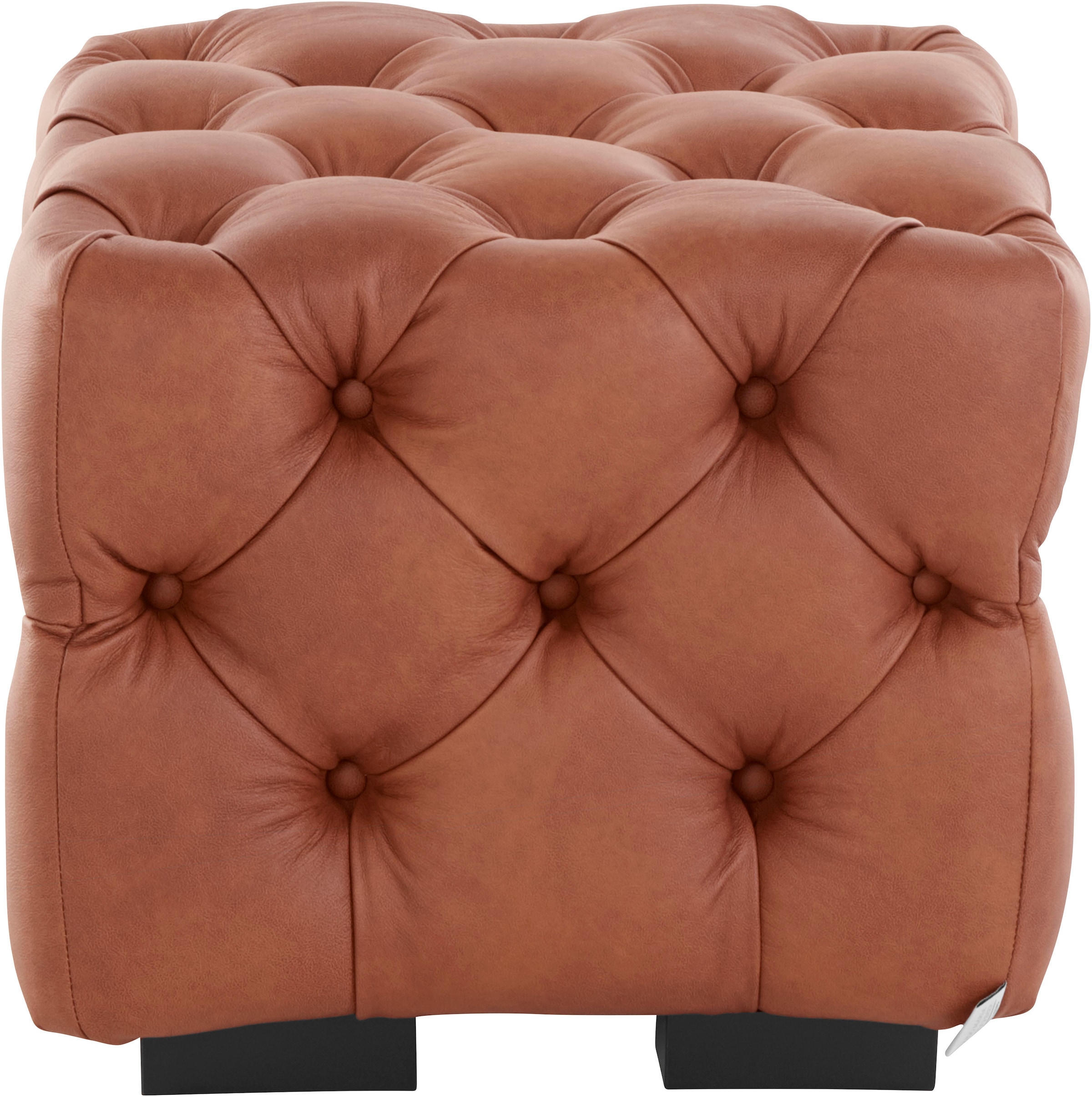 Guido Maria Kretschmer Home&Living Polsterhocker »Kalina«, mit klassischer Chesterfield-Knopfheftung, passend zur Serie "Kalina"