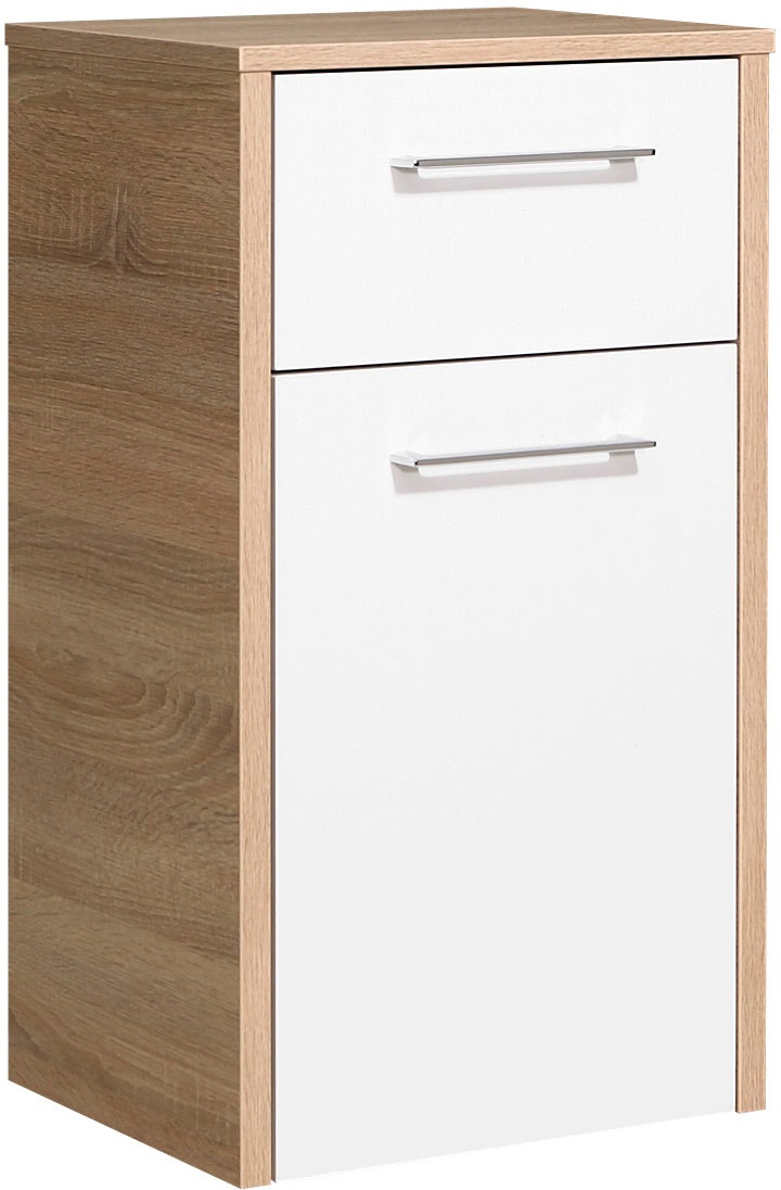 Saphir Badmöbel-Set »Quickset 382 5-teilig, Keramik-Waschtisch mit LED-Spiegelschrank«, (6 St.), Midischrank, Unterschrank, Hängeschrank, inkl. Türdämpfer, 8 Türen