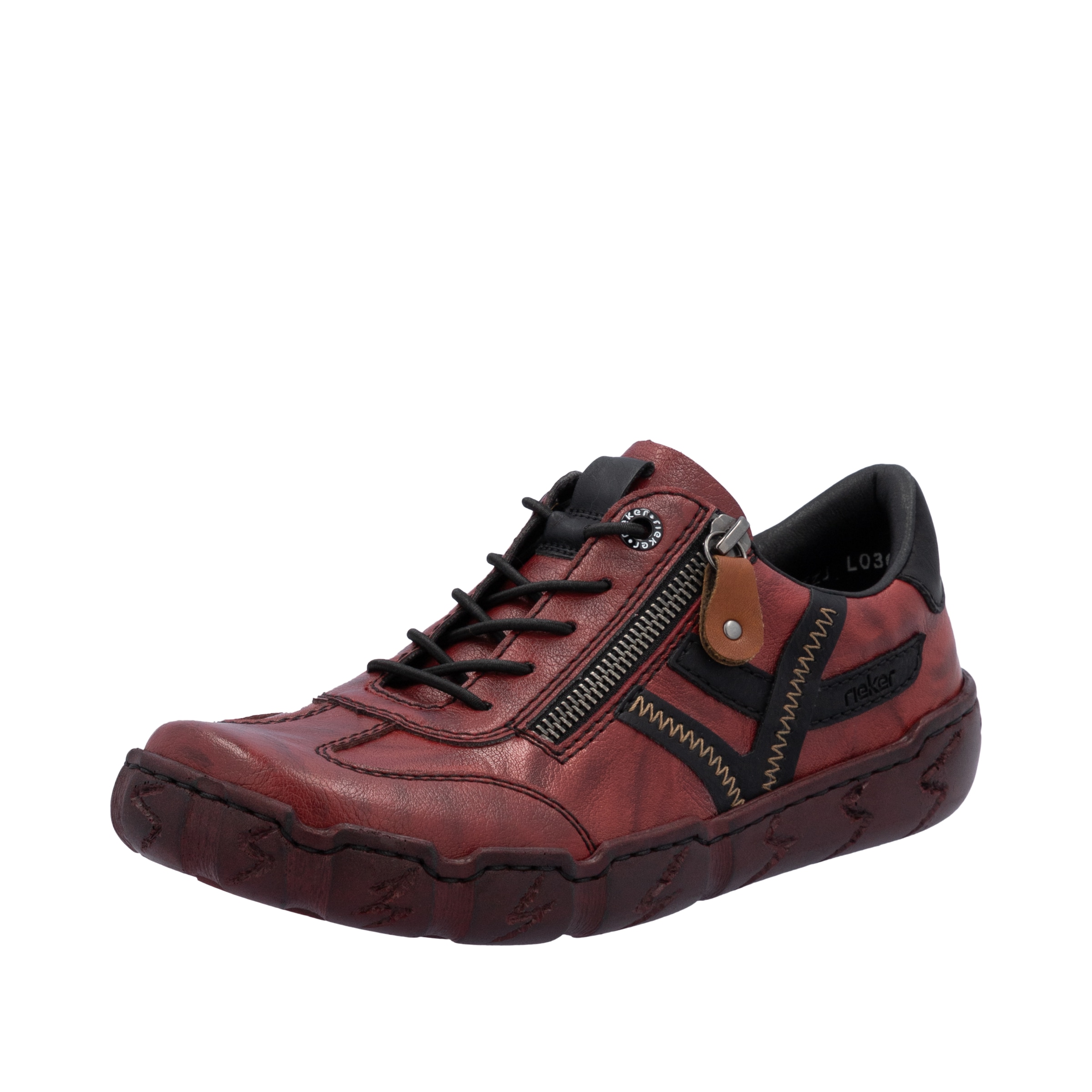 Rieker Sneaker, Schnürschuh, Halbschuh, Freizeitschuh mit Ziernähte günstig online kaufen