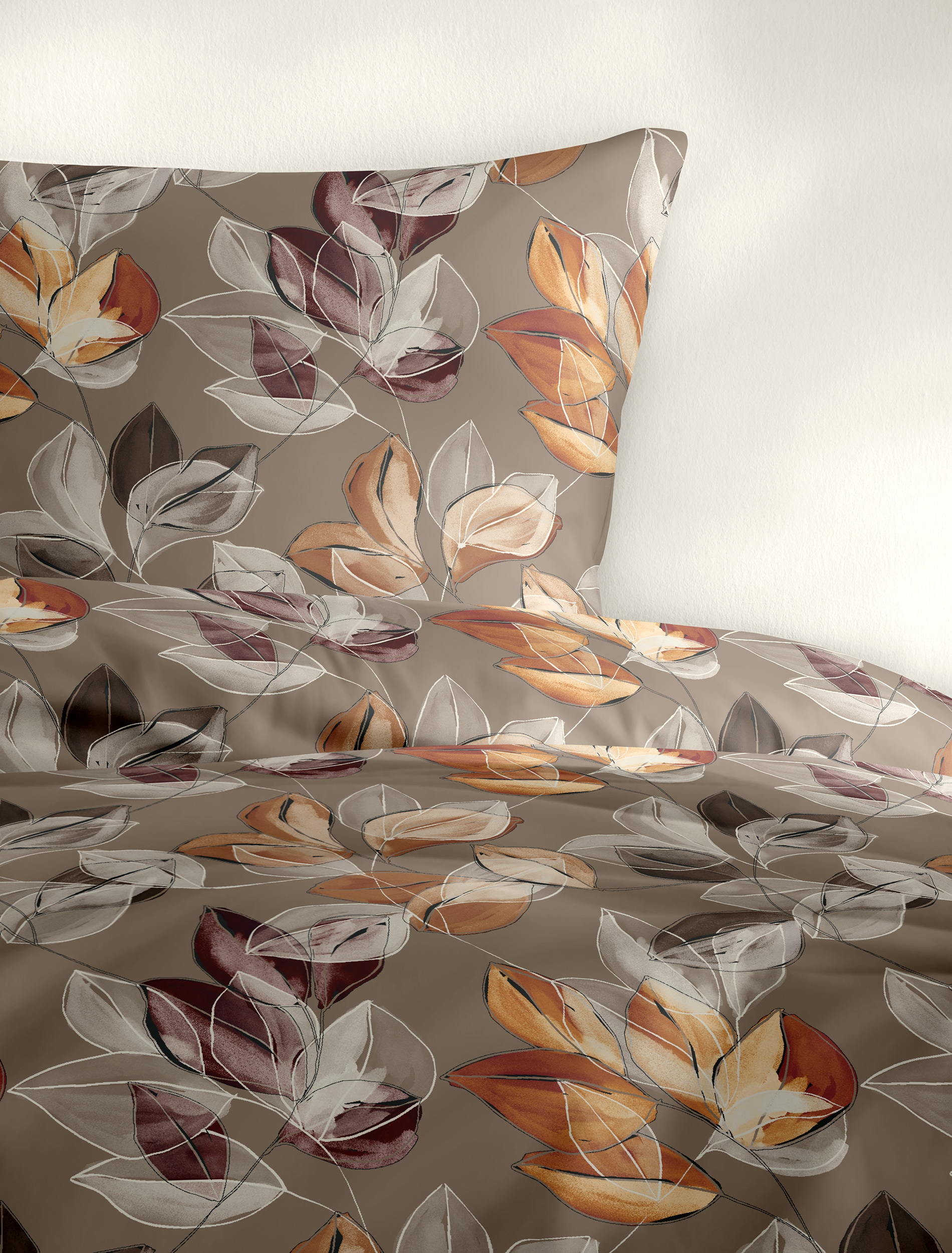 BIERBAUM Bettwäsche »4136« 2 Stk. tlg. Biber, 100 % Baumwolle, pflegeleicht, kuschelig weich