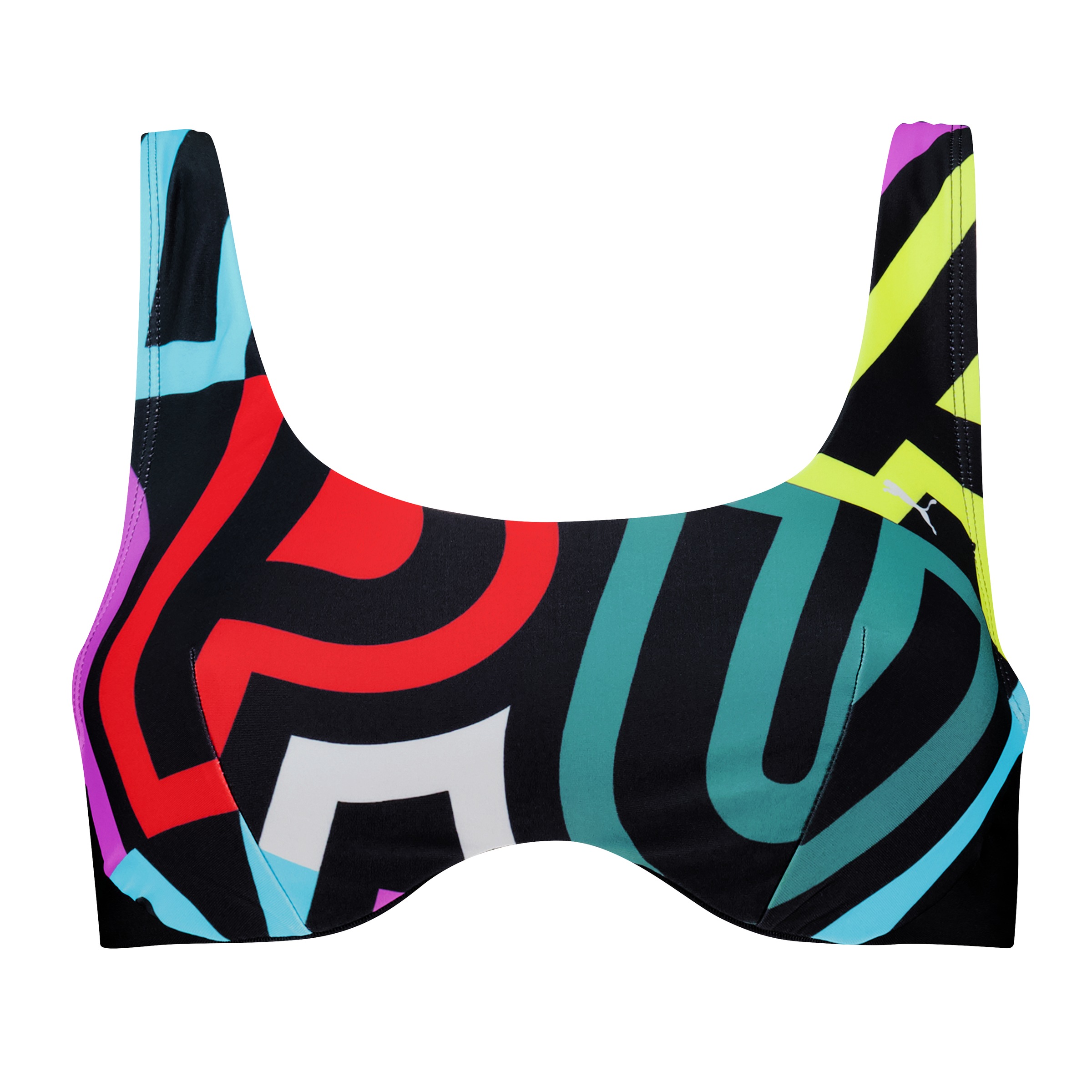 PUMA Badehose "PUMA SWIM WOMEN PRINTED SCOOP NECK TOP 1P" günstig online kaufen