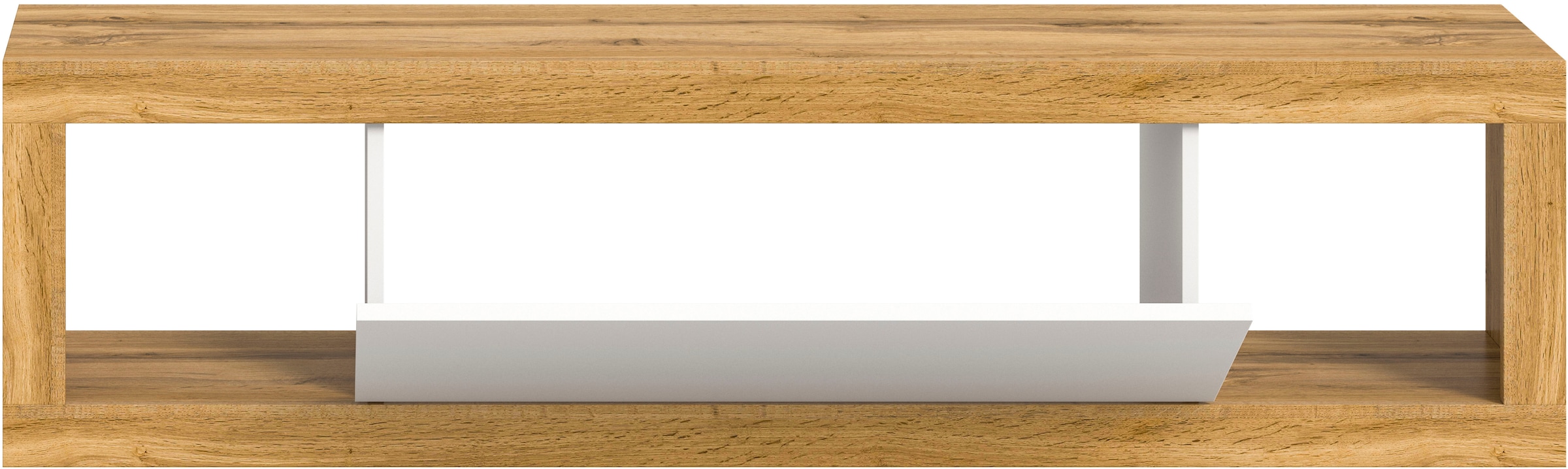 INOSIGN Lowboard »Trinity, Breite 150 cm, stehend und hängend, 1 Klappe,«, 2 offene Fächer, grifflose Fronten, TV-Möbel, TV Schrank, Hängeschrank