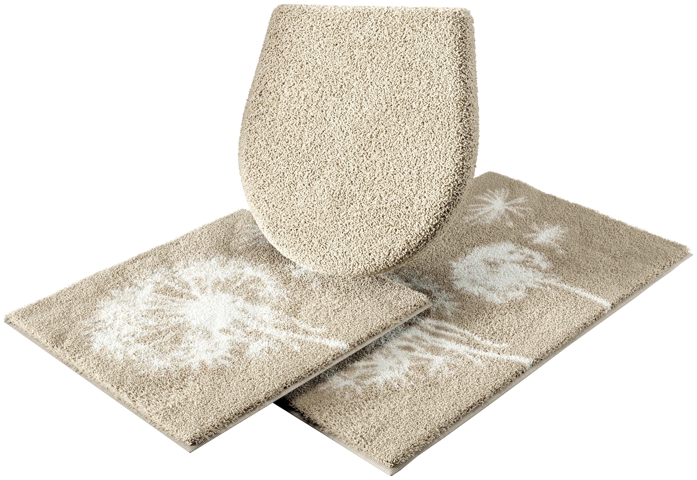 Grund Badematte "Pusteblume, Badvorleger, Badezimmer Teppich, sehr weich" H günstig online kaufen